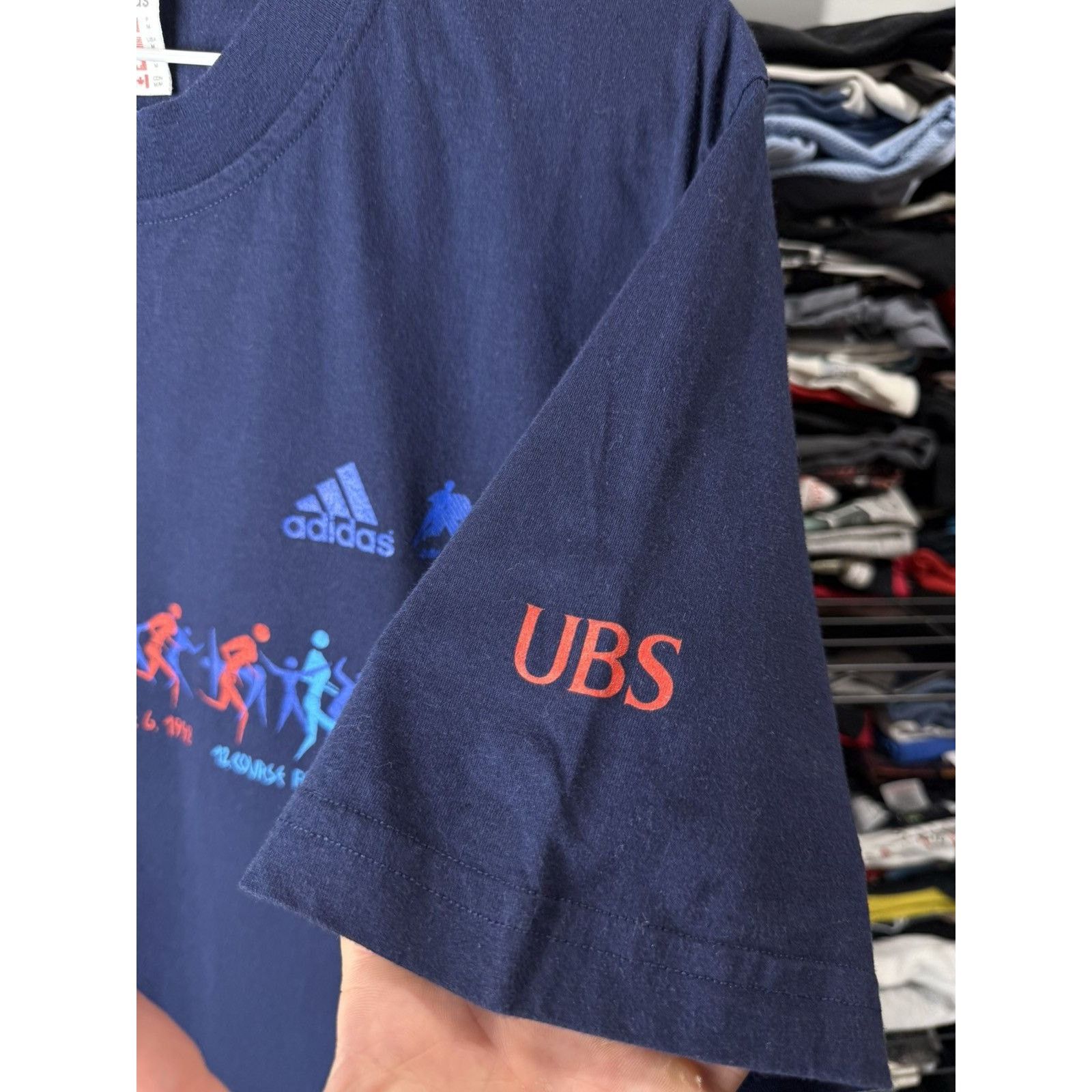 Adidas 💥Rare! Vintage 1998 Adidas Marathon T Shirt Retro Size US M / EU 48-50 / 2 - 5 Thumbnail
