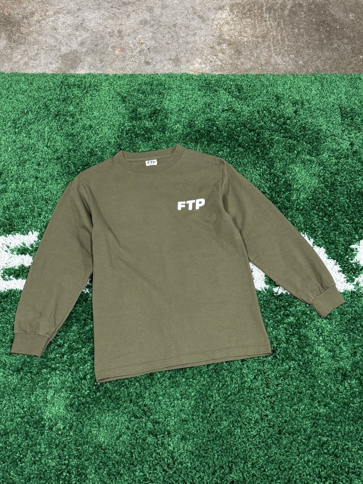 Fuck The Population Fuck The Population FTP Logo L/S Tee Olive Green FW20 Small Size US S / EU 44-46 / 1 - 3 Thumbnail