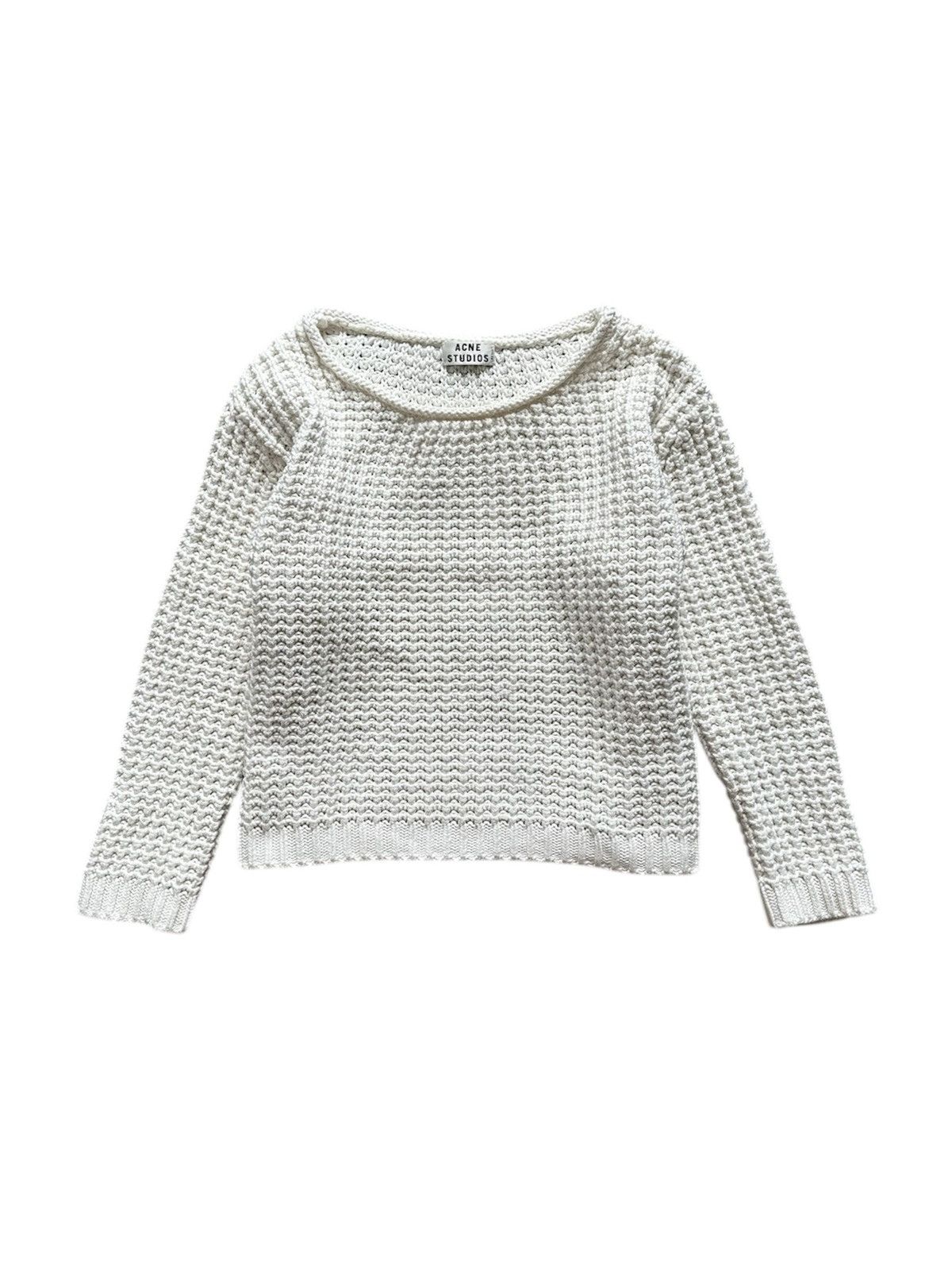 Acne Studios Acne Studios Sapata Solid PSS13 waffle knitted sweater Size S / US 4 / IT 40 - 1 Thumbnail