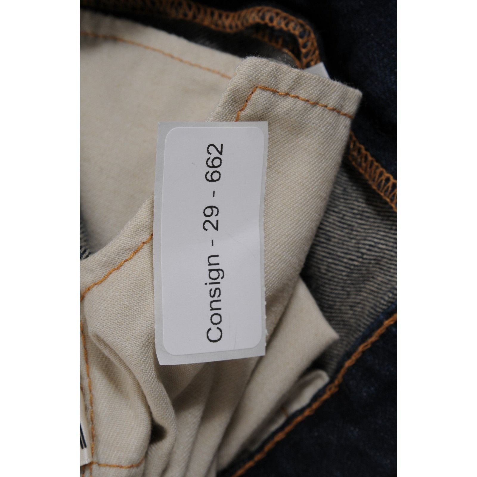 Oro Los Angeles Distressed Knee Slash Rustic Jeans Dark Wash Size US 32 / EU 48 - 9 Thumbnail