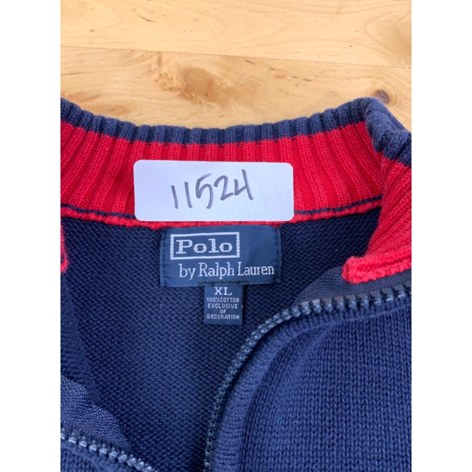 Polo Ralph Lauren VINTAGE Polo Ralph Lauren Sweater 1/4 Zip Men XL Blue Pullover Big Pony 11524 Size US XL / EU 56 / 4 - 2 Thumbnail