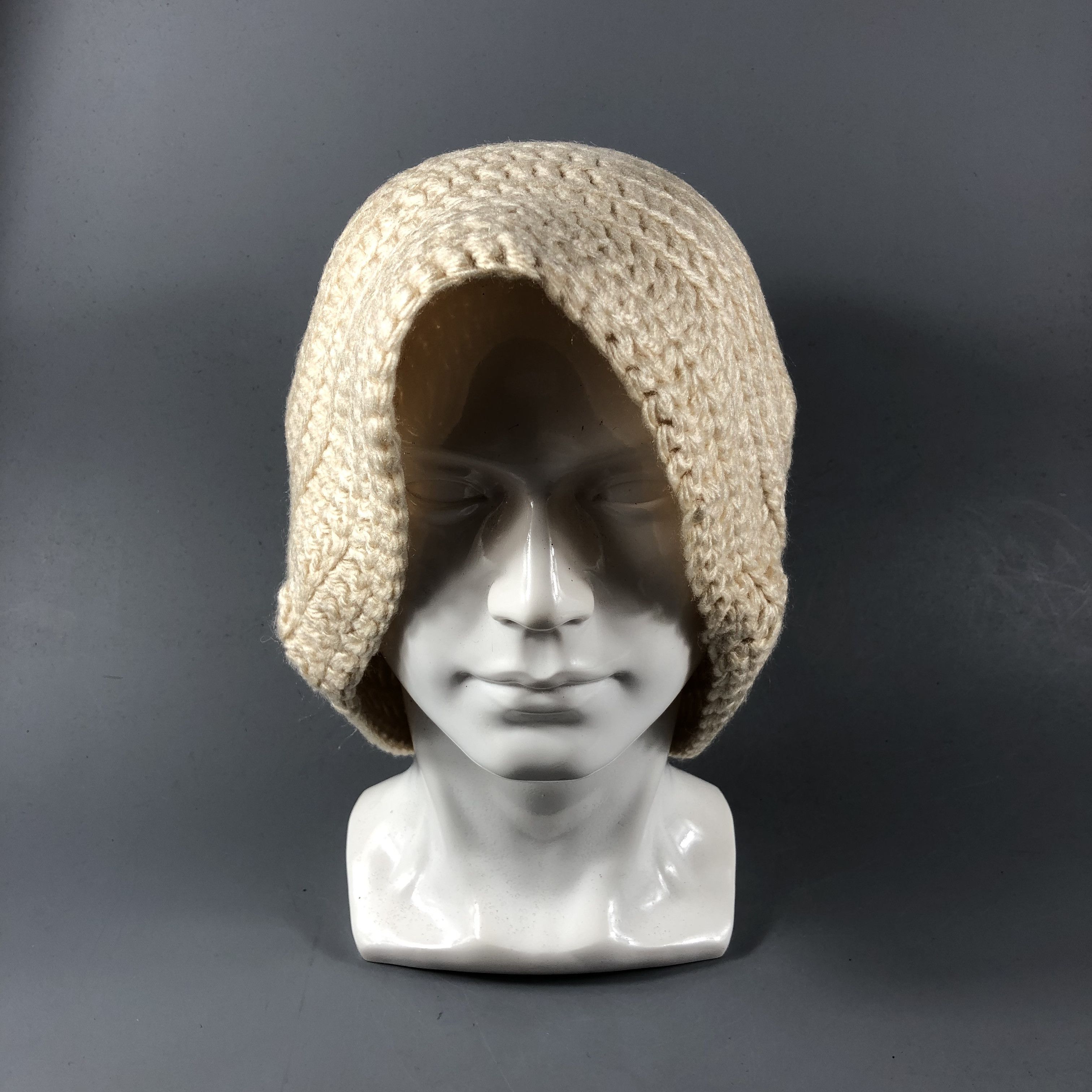 Vintage Knit Slouchy Turban Beanie Snowcap Snow Hat B707 Size ONE SIZE - 2 Thumbnail