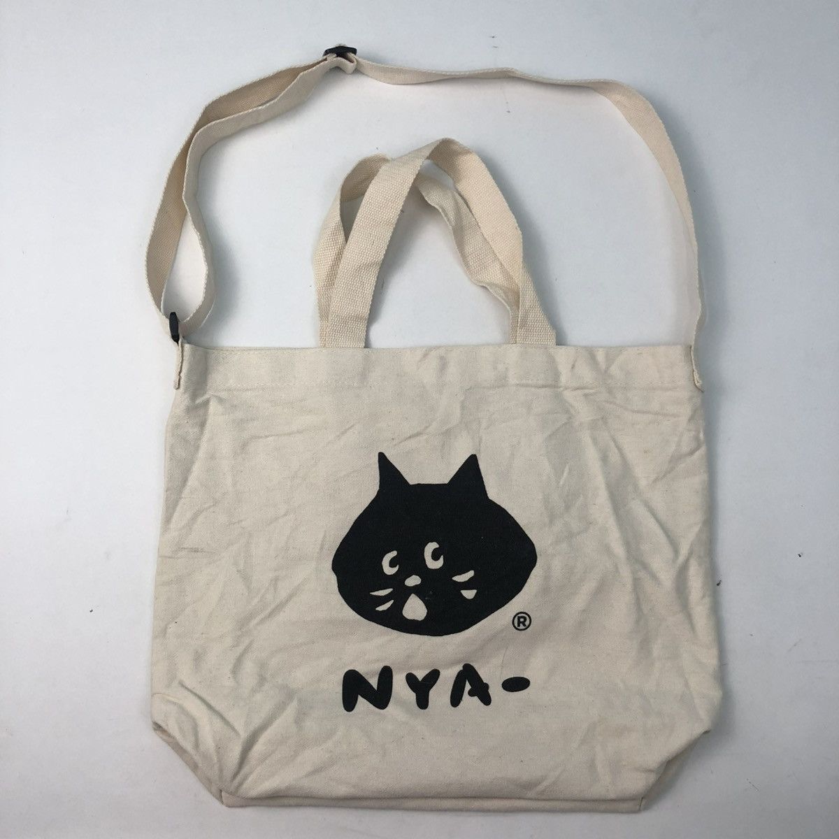 Issey Miyake x Ne Net Canvas Crossbody Tote Bag in White, Men's