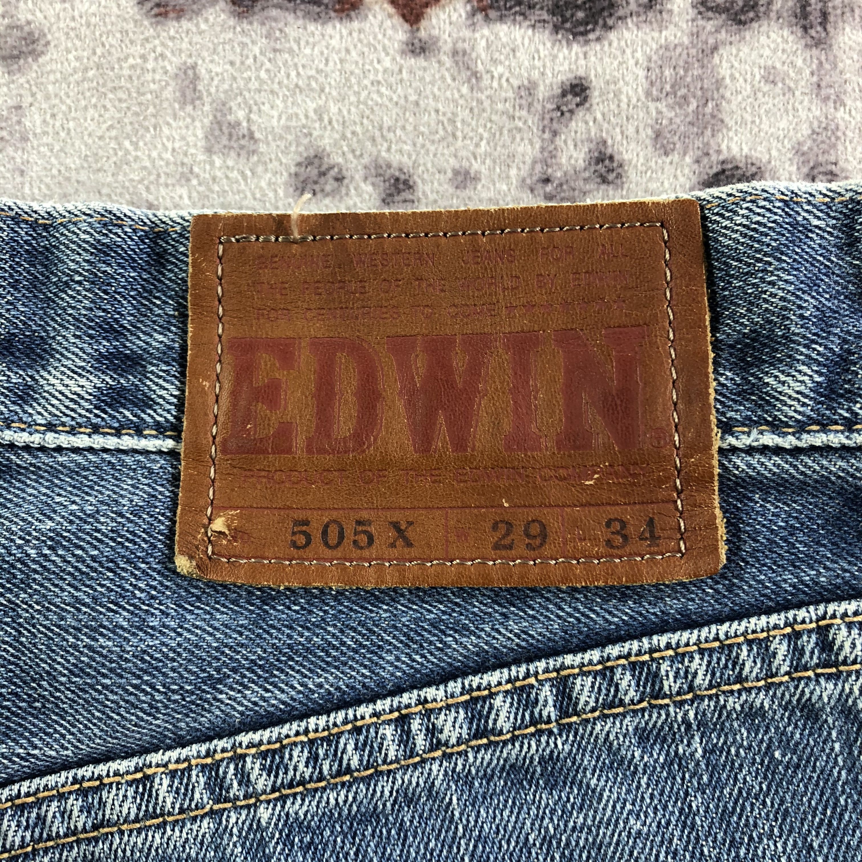 Edwin Vintage Blue Wash Edwin 505 Selvedge Jeans-JM3653 Size US 30 / EU 46 - 5 Thumbnail