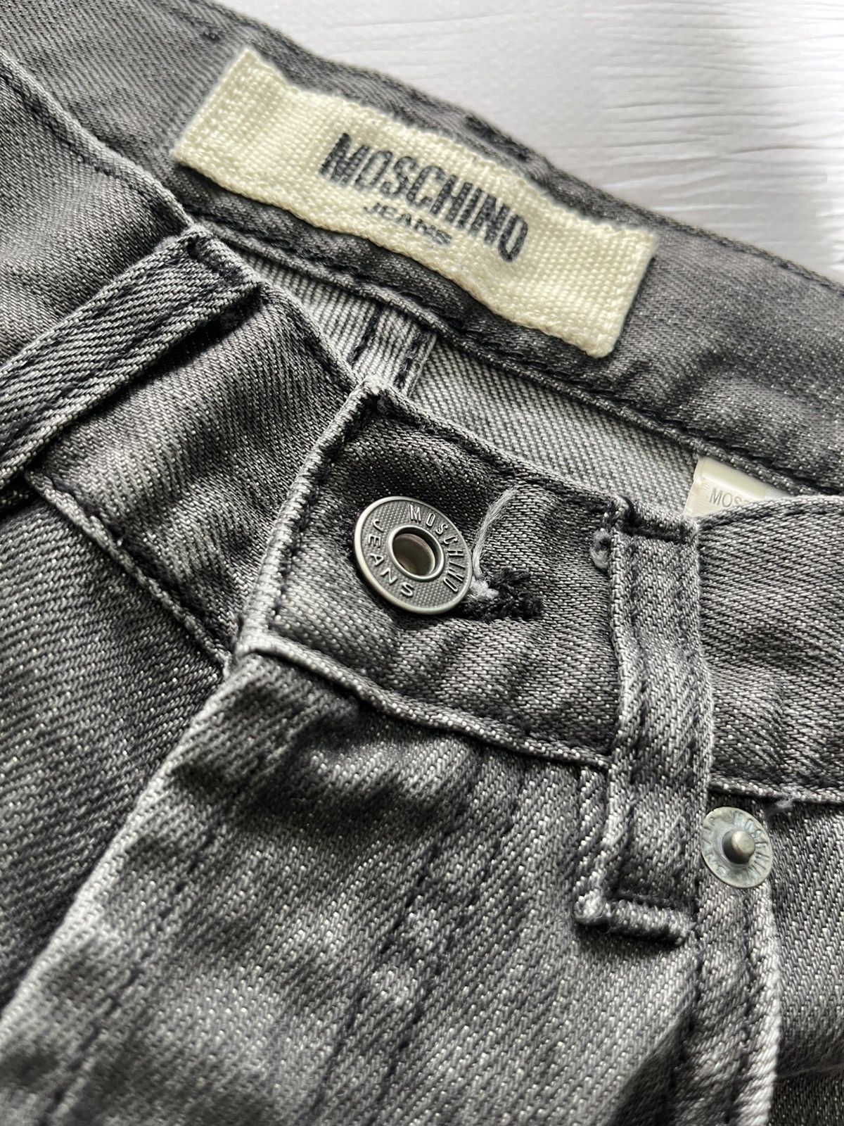 Moschino Moschino Vintage Luxury Jeans Denim Art Logo Gray Size US 28 / EU 44 - 6 Thumbnail