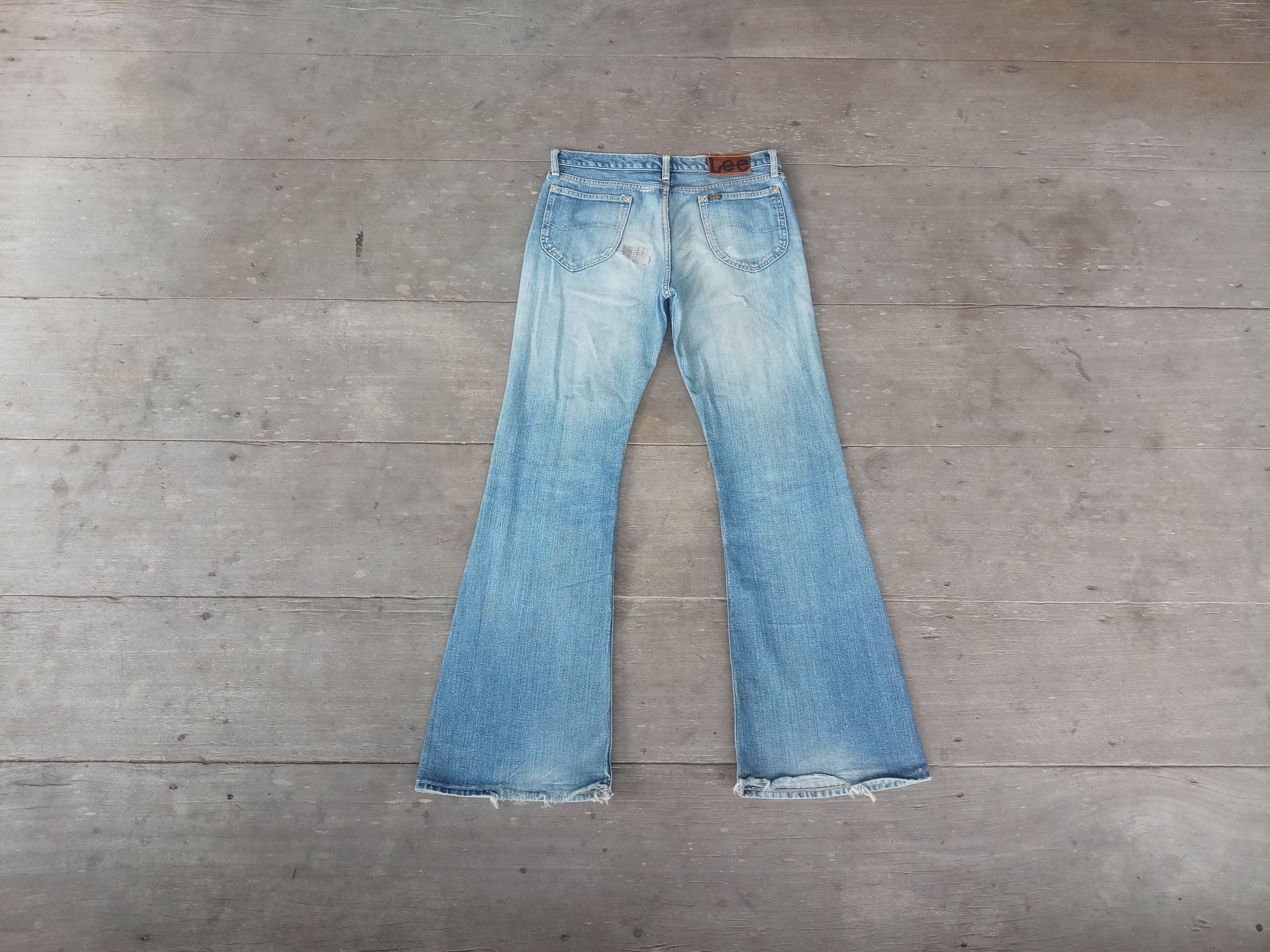 Lee Ripped ,Vintage Lee Bell bottom W32 L33,Low rise W34 Size US 32 / EU 48 - 6 Thumbnail