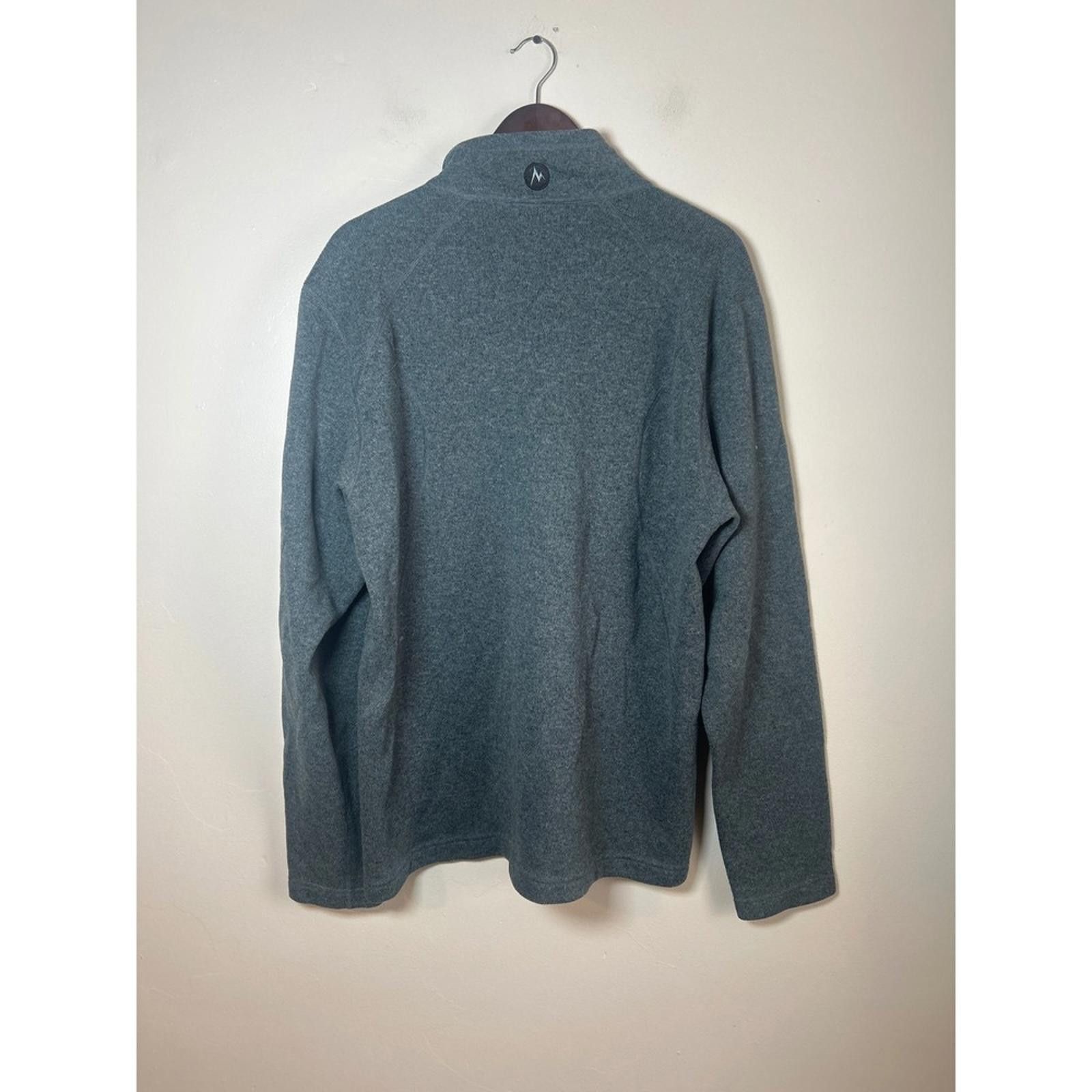 Marmot Marmot Mens Gray Fleece Quarter Zip Pullover Sweater XL Size US XL / EU 56 / 4 - 4 Thumbnail