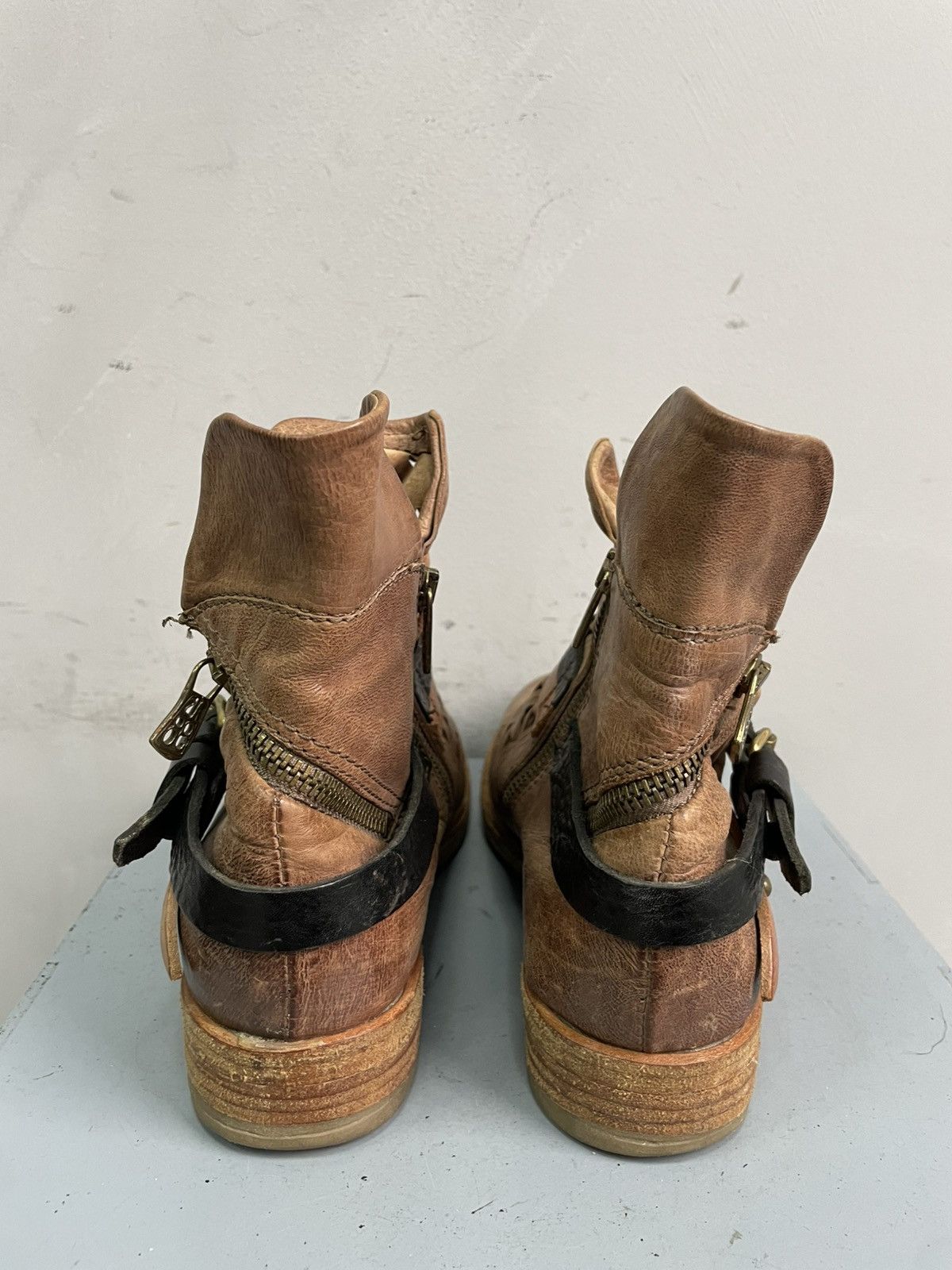 A.S.98 Avant garde boots ankle Italian fashion A.S. 98 90s Size US 6.5 / EU 39-40 - 10 Thumbnail