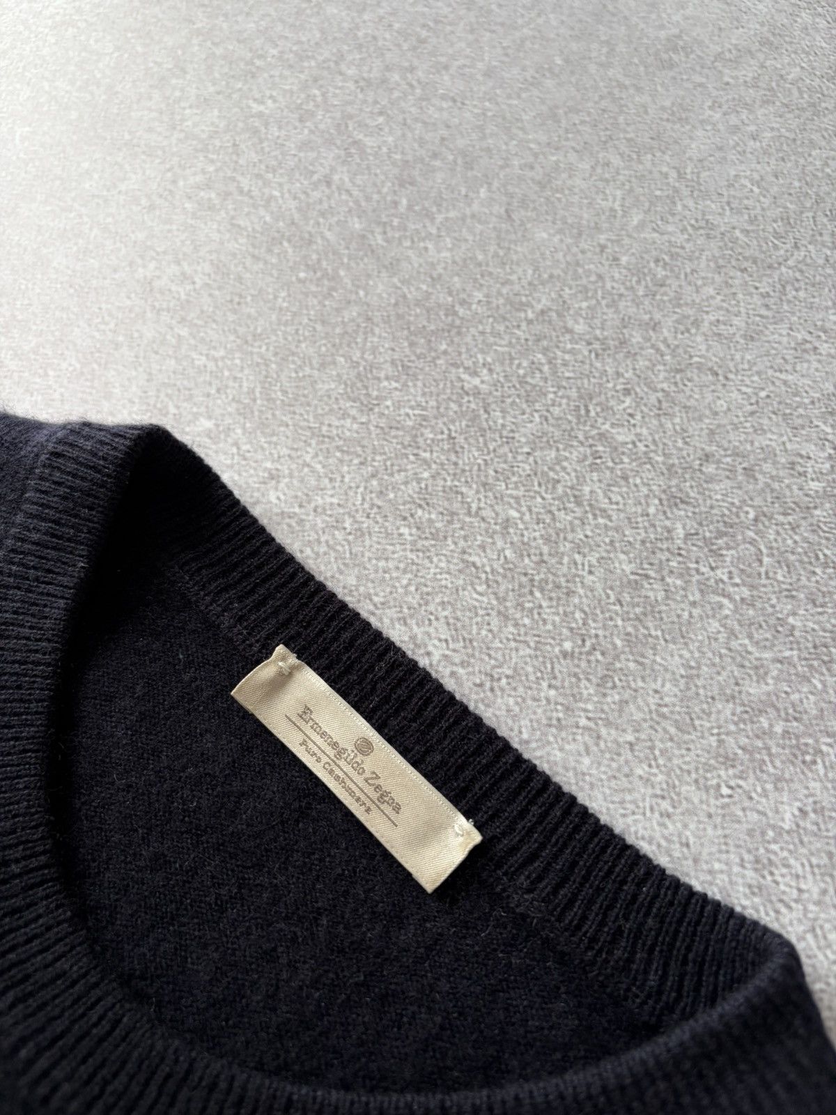 Ermenegildo Zegna Ermenegildo Zegna 100% Cashmere Sweater Navy Blue Crew Neck Size US L / EU 52-54 / 3 - 8 Thumbnail