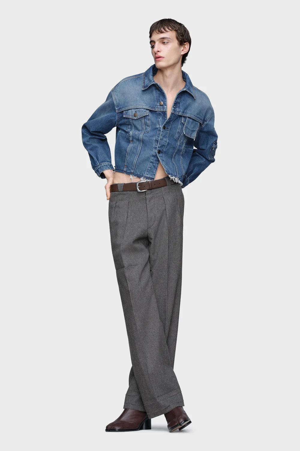 Maison Margiela o1w1db10526 Denim Jacket in Blue Size US M / EU 48-50 / 2 - 4 Thumbnail