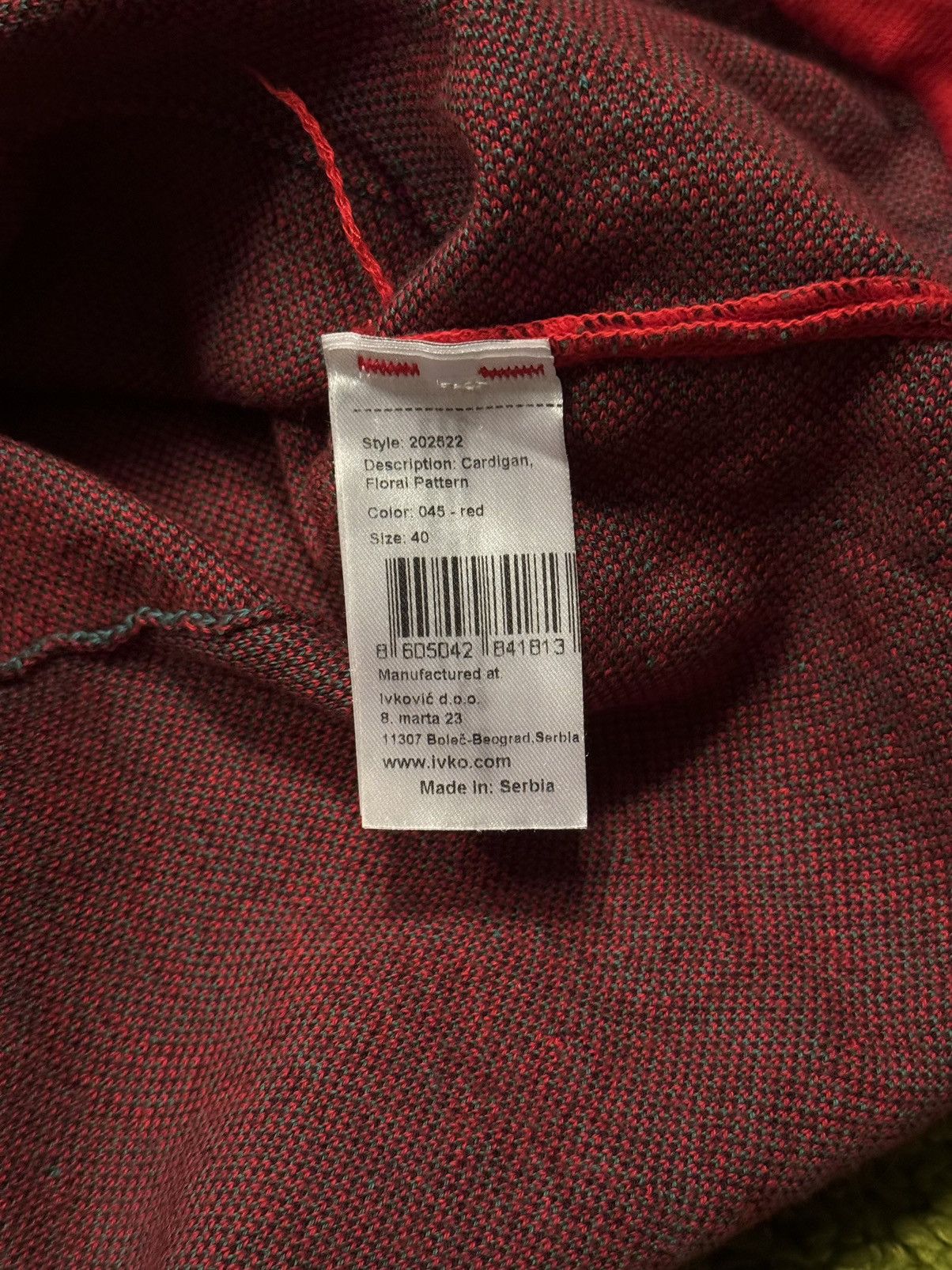 Designer Ivko avant garde jacquard cardigan sweater Size S / US 4 / IT 40 - 5 Thumbnail