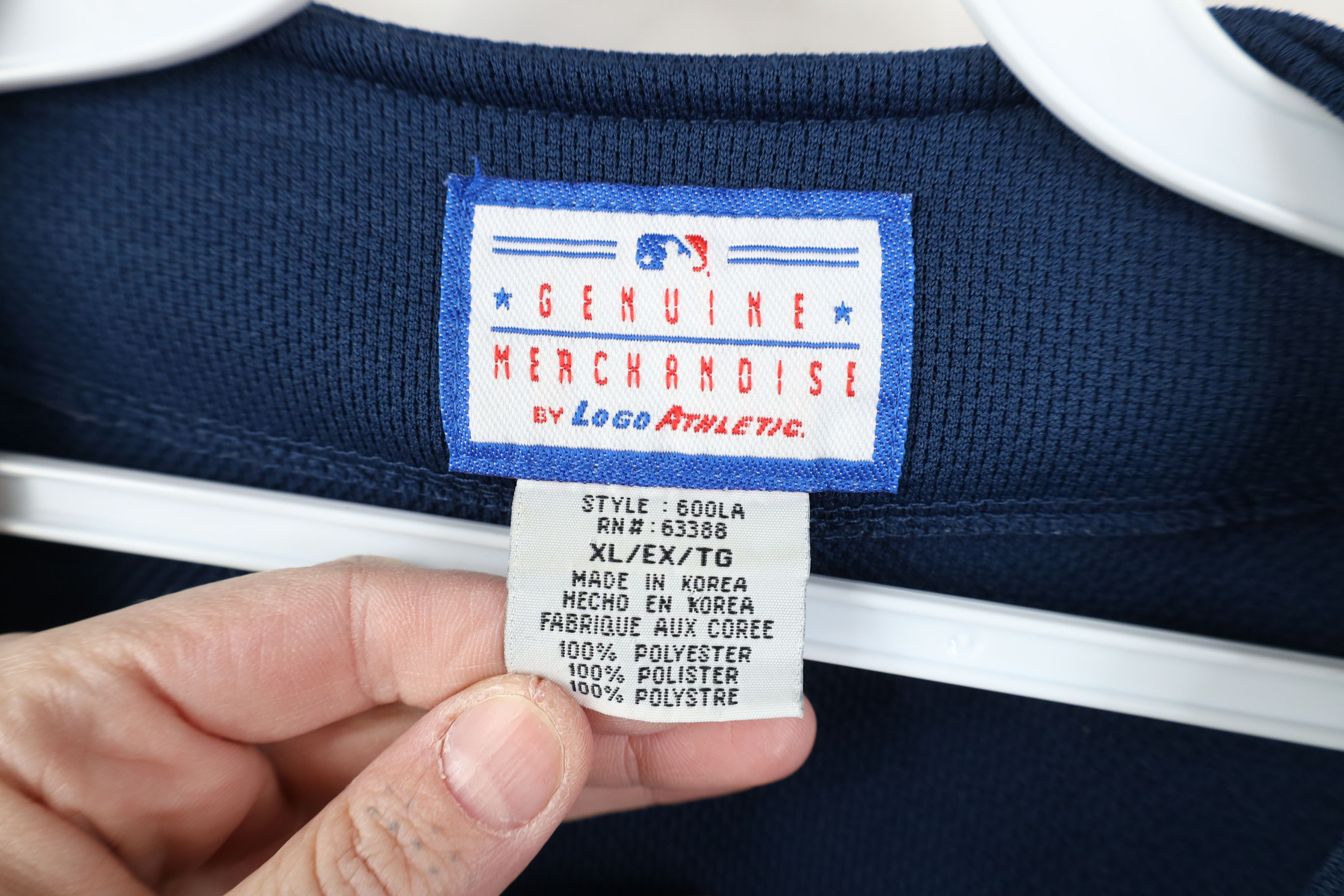 Vintage Vintage 90s Cleveland Indians Baseball Jersey Blue Polyester Size US XL / EU 56 / 4 - 10 Thumbnail