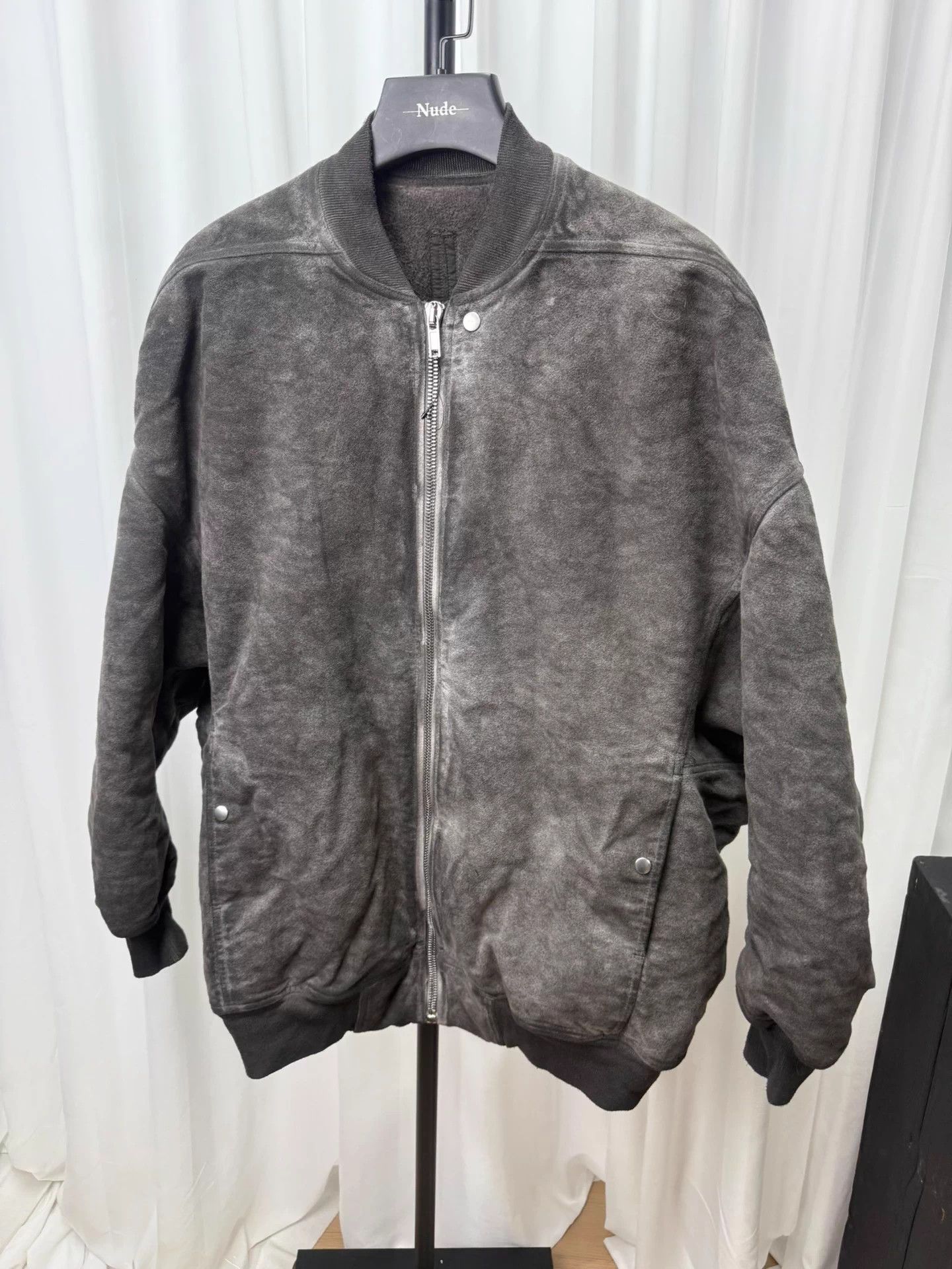 Rick Owens Drkshdw Rick Owens Suede Batwing Sleeve Jacket Size US XS / EU 42 / 0 - 1 Thumbnail