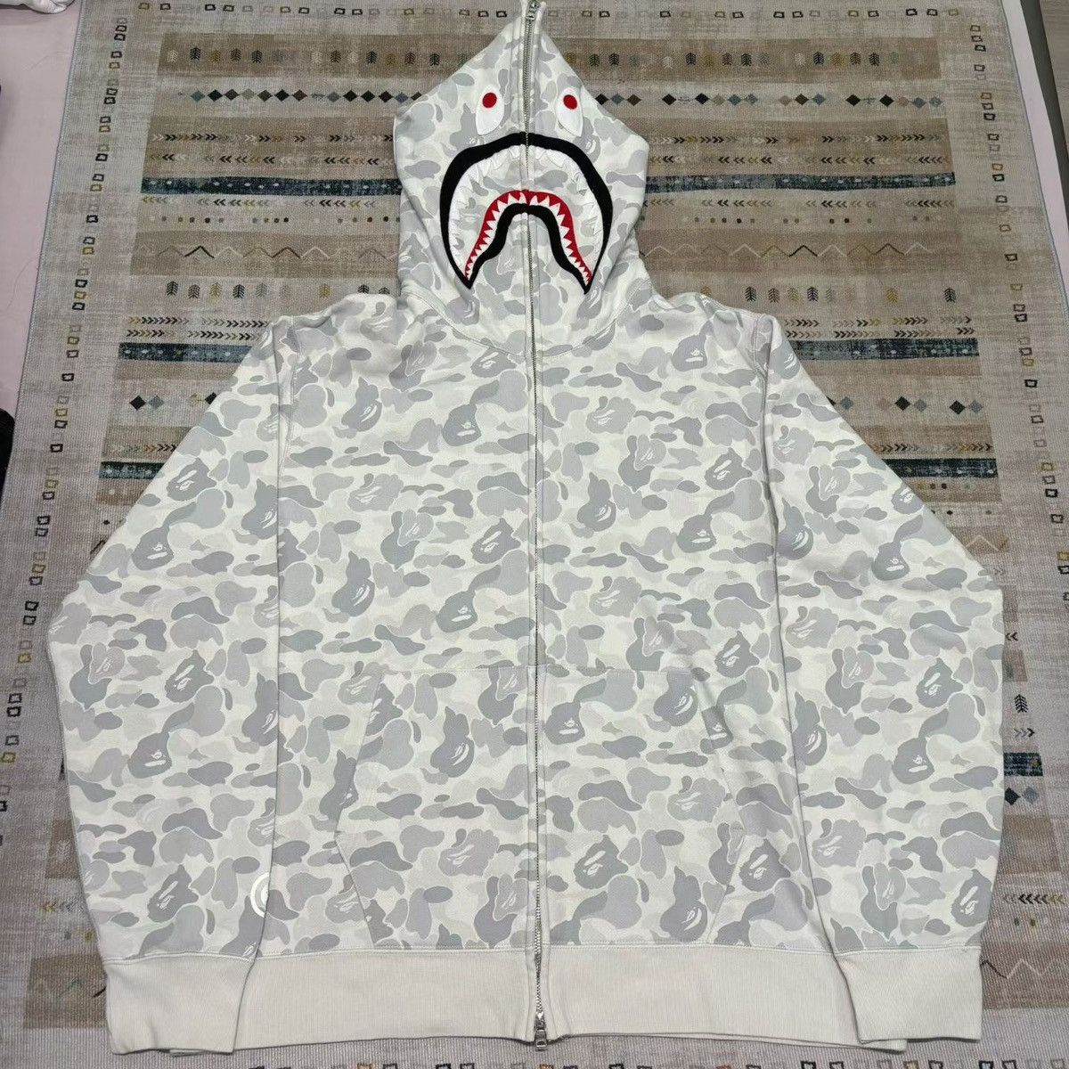 1ST CAMO SHARK FULL ZIP HOODIE