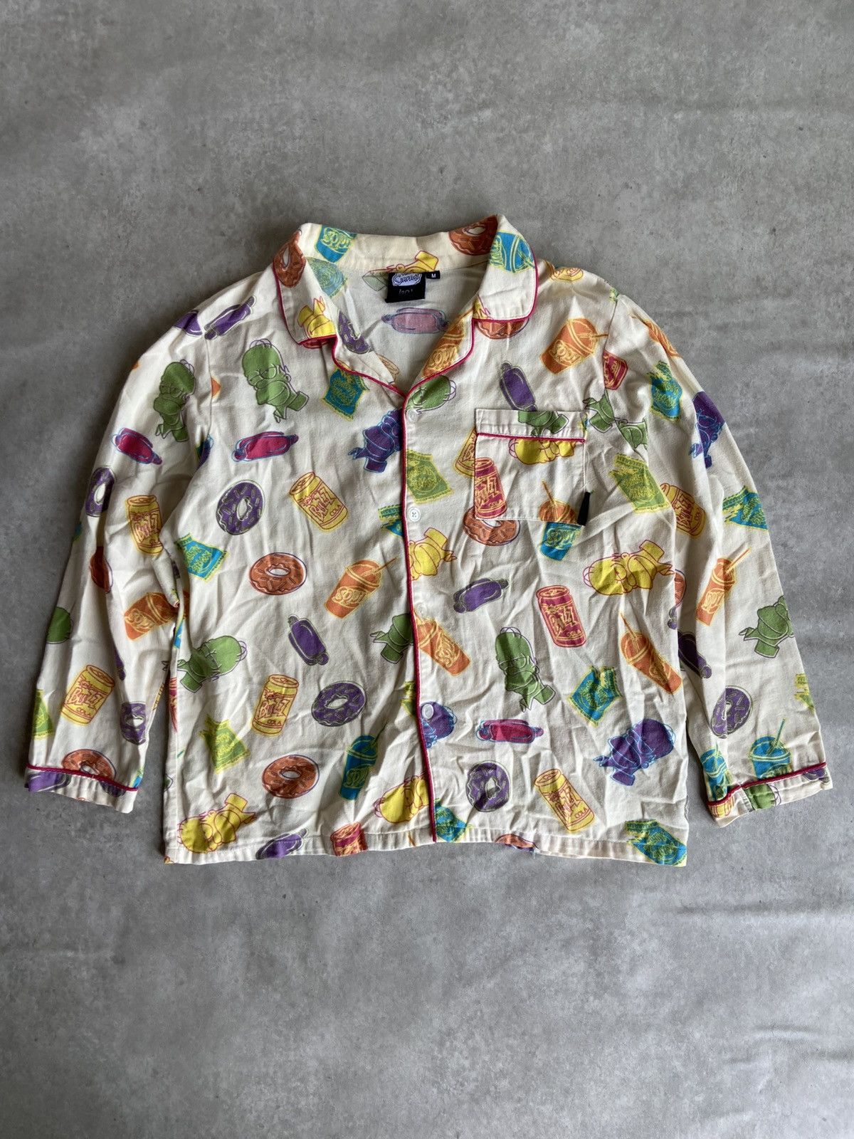 Cartoon Network × The Simpsons × Vintage Vintage The Simpsons Homer Pajama Longsleeve Size US M / EU 48-50 / 2 - 1 Thumbnail