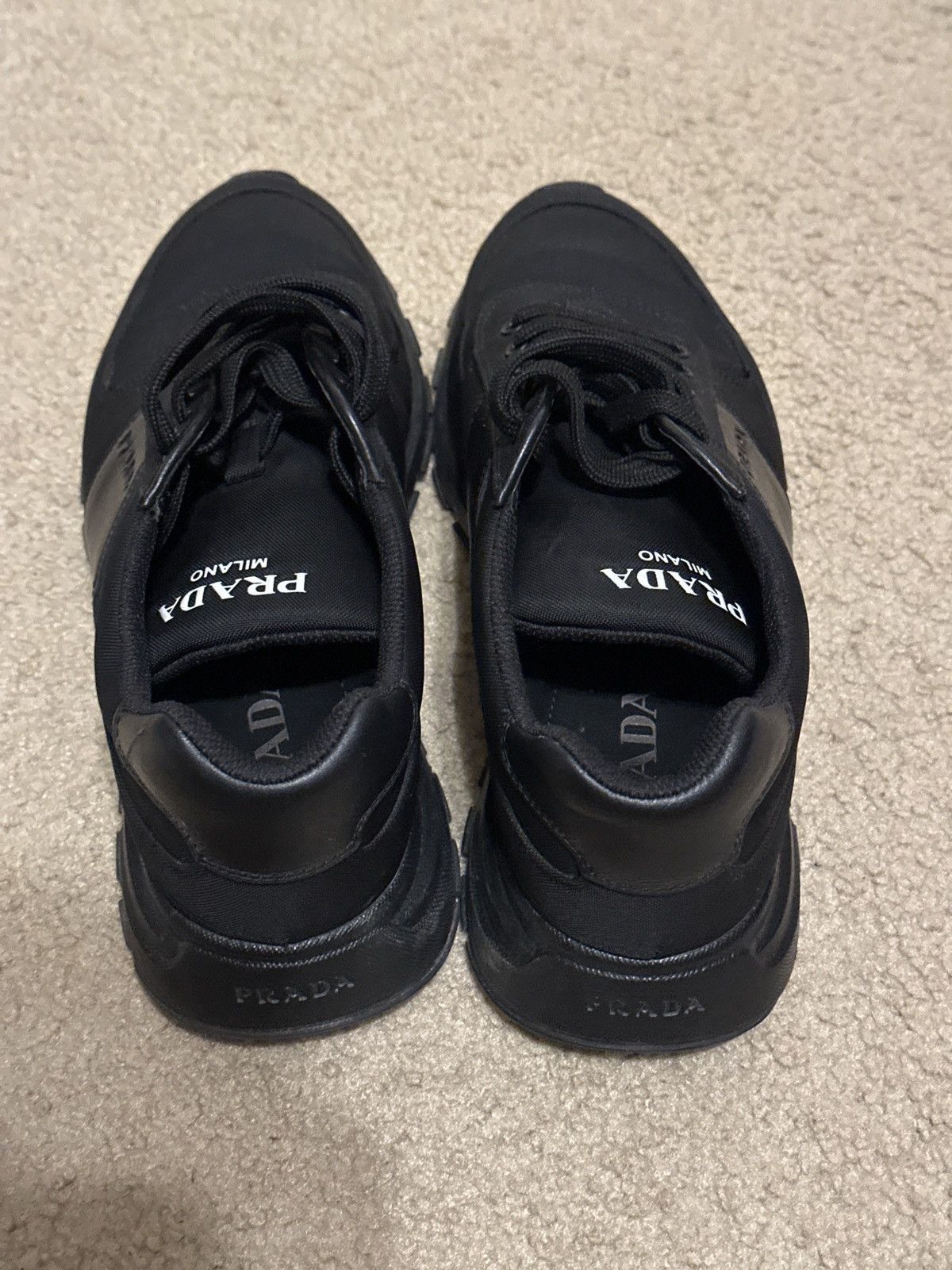 Prada PRADA Nylon TECH Black Trainers 2EG 350 Men Size US 9.5 / EU 42-43 - 4 Thumbnail