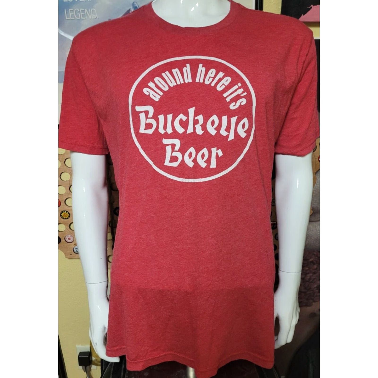 Etro VINTAGE Buckeye Beer T Shirt XL Men Red Graphic Tee Crew Neck Short Sleeve 2000s? Size US XL / EU 56 / 4 - 2 Thumbnail