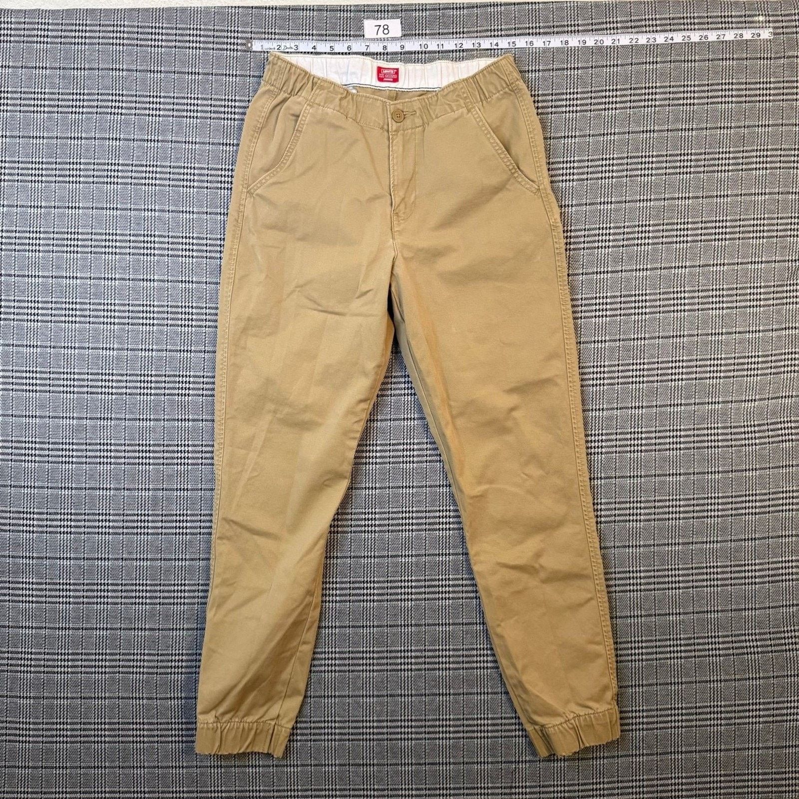 Levi's Levis XX Chino Jogger Men Pants Khaki Cotton Elastic Small S Size US 28 / EU 44 - 2 Thumbnail