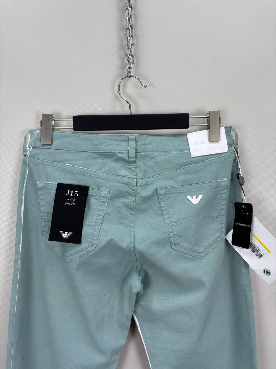 Armani × Emporio Armani Womens jeans Emporio Armani Size 29 Color Turquoise Size 26" / US 2 / IT 38 - 7 Thumbnail