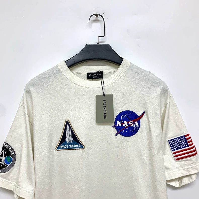 Balenciaga Balenciaga NASA Collaboration White Short Sleeve T-shirt S Size US XS / EU 42 / 0 - 3 Thumbnail