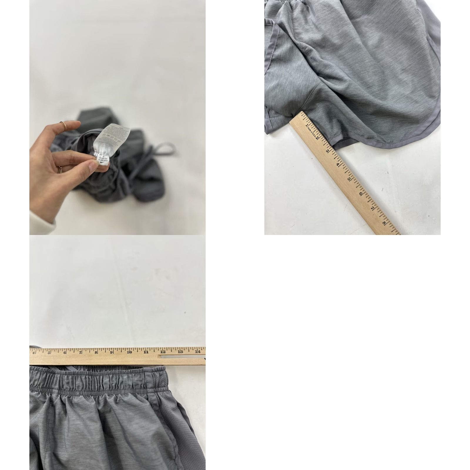 Nike Shorts Women’s Small M Medium Grey Tempo Running Lined Drawstring Athletic 3-in Inseam Gym Running Cross Training Womens