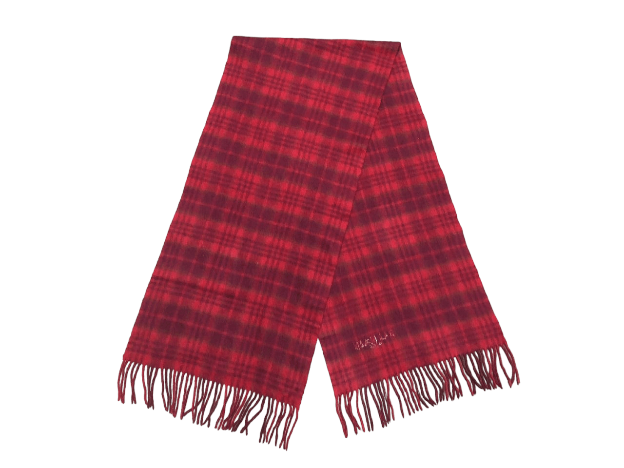 Balmain Balmain Paris Red Tartan Scarf Muffler Neckwear Size ONE SIZE - 2 Thumbnail