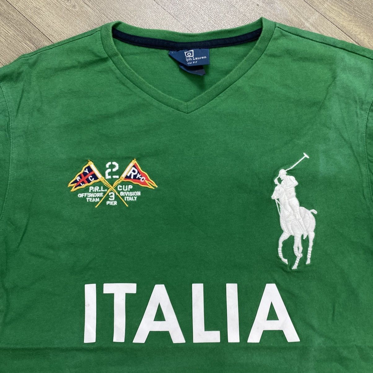 Polo Ralph Lauren 2011 Polo Ralph Lauren RL Ocean Challange Italia Team Tee Size US M / EU 48-50 / 2 - 4 Thumbnail
