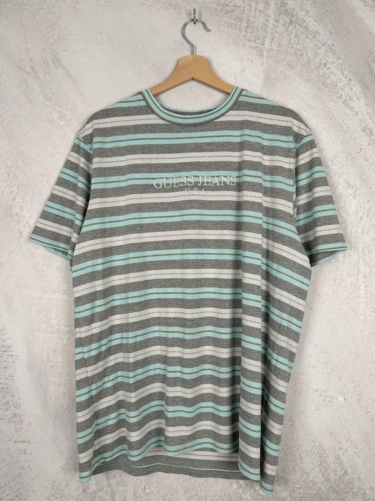 Guess Vintage Guess 90s Striped Tee Rare ASAP Rocky USA Rare Hype Size US M / EU 48-50 / 2 - 1 Thumbnail