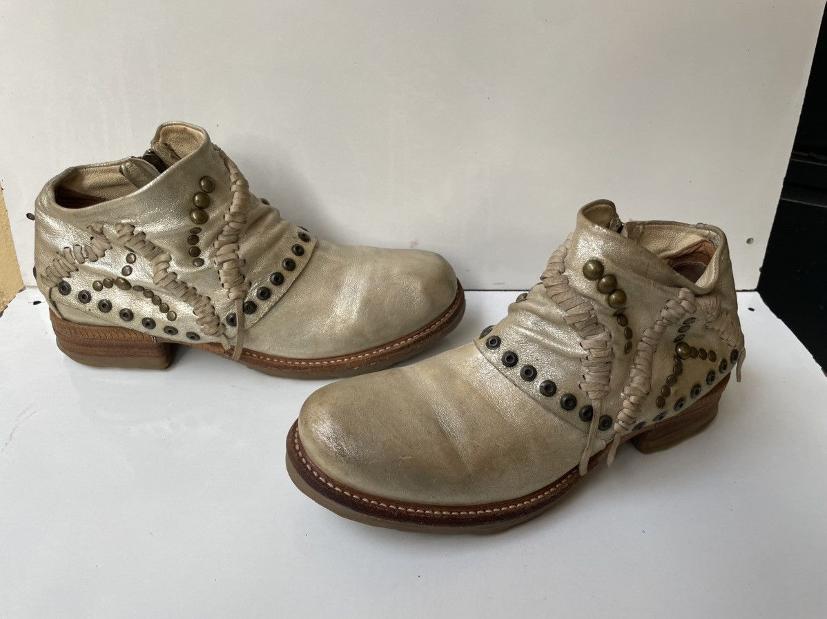 A.S.98 A.S.98 Leather Biker Ankle Boots EUR 37 US 6.5-7 / UK 4 Size US 6.5 / IT 36.5 - 12 Thumbnail