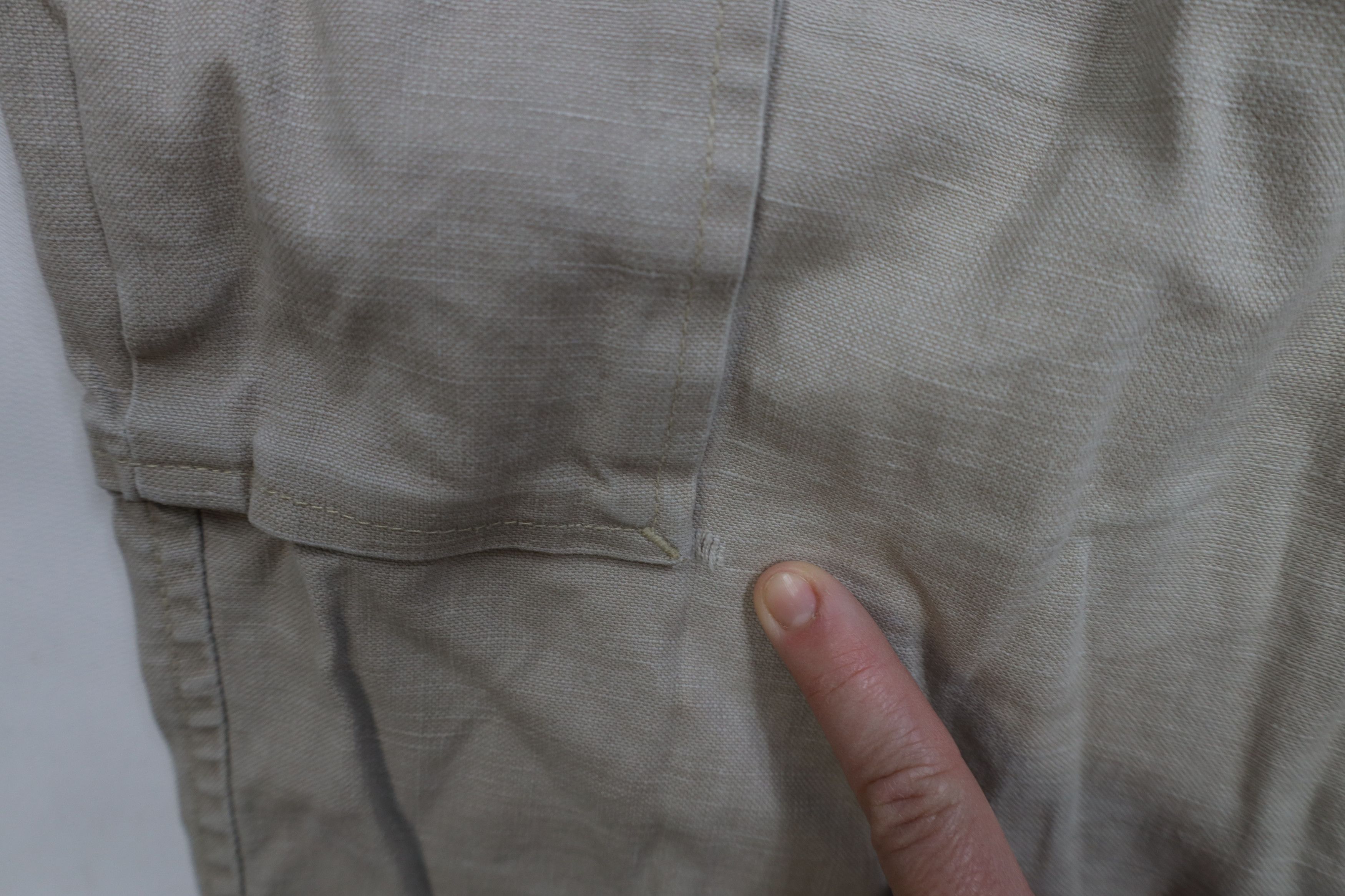 Tommy Hilfiger × Vintage Vintage 90s Tommy Hilfiger Linen Blend Wide Leg Cargo Pants Size US 36 / EU 52 - 9 Thumbnail