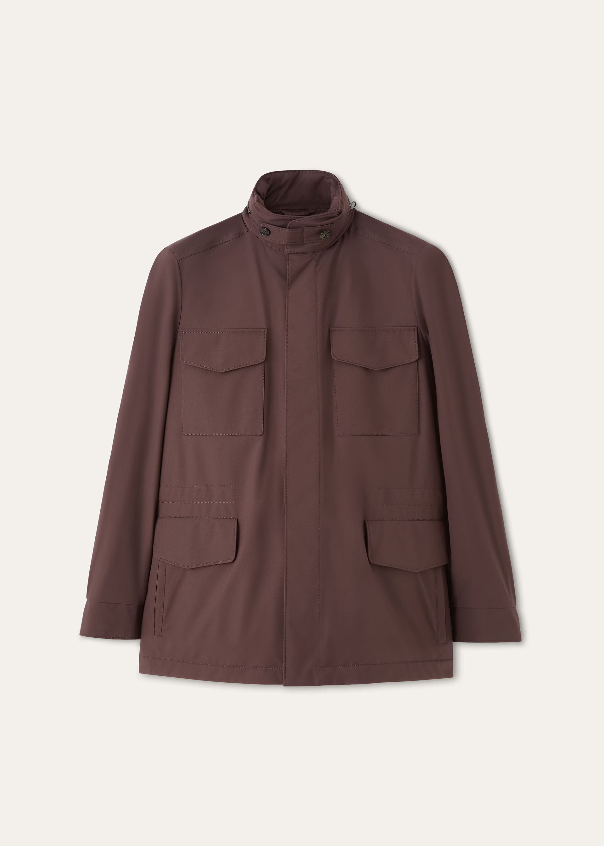 Loro Piana os11x0326 FAR0892 Traveler Field Jacket in Sugar Plum Size US XL / EU 56 / 4 - 1 Thumbnail