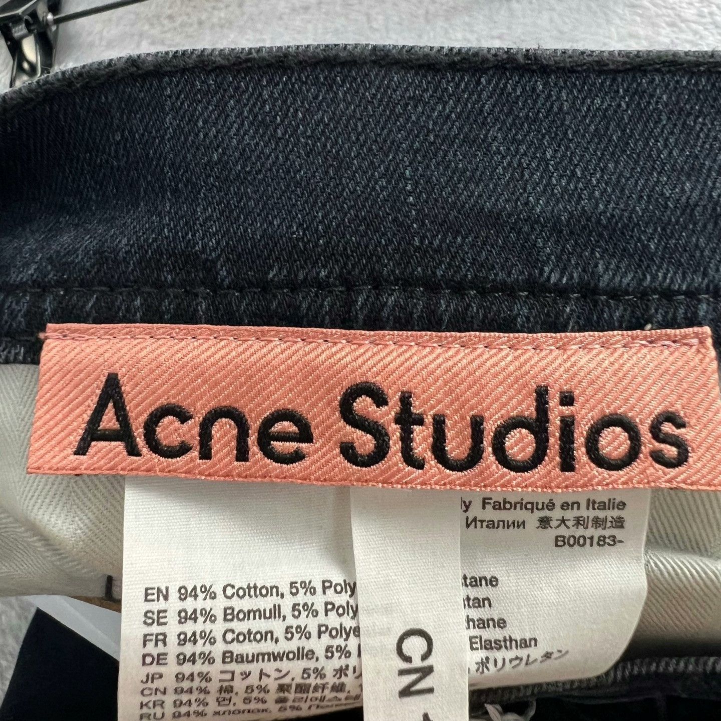 Acne Studios Acne Studios Dark Blue Straight Jeans Size US 31 - 4 Thumbnail