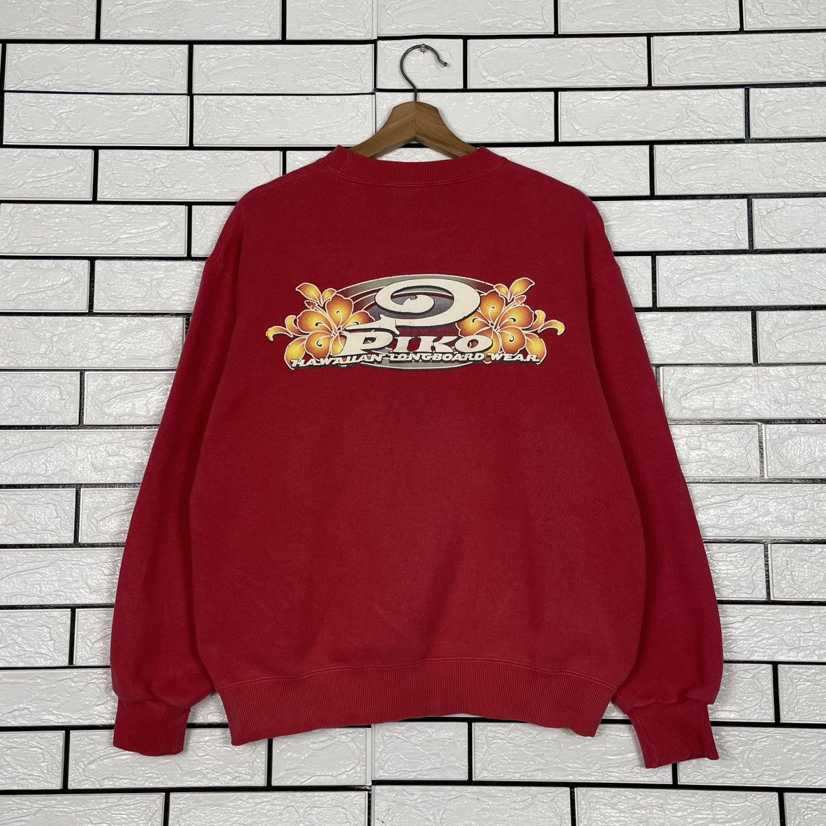 Japanese Brand Piko Hawaiian Longboard Wear Crewneck Sweatshirt Size US M / EU 48-50 / 2 - 7 Thumbnail