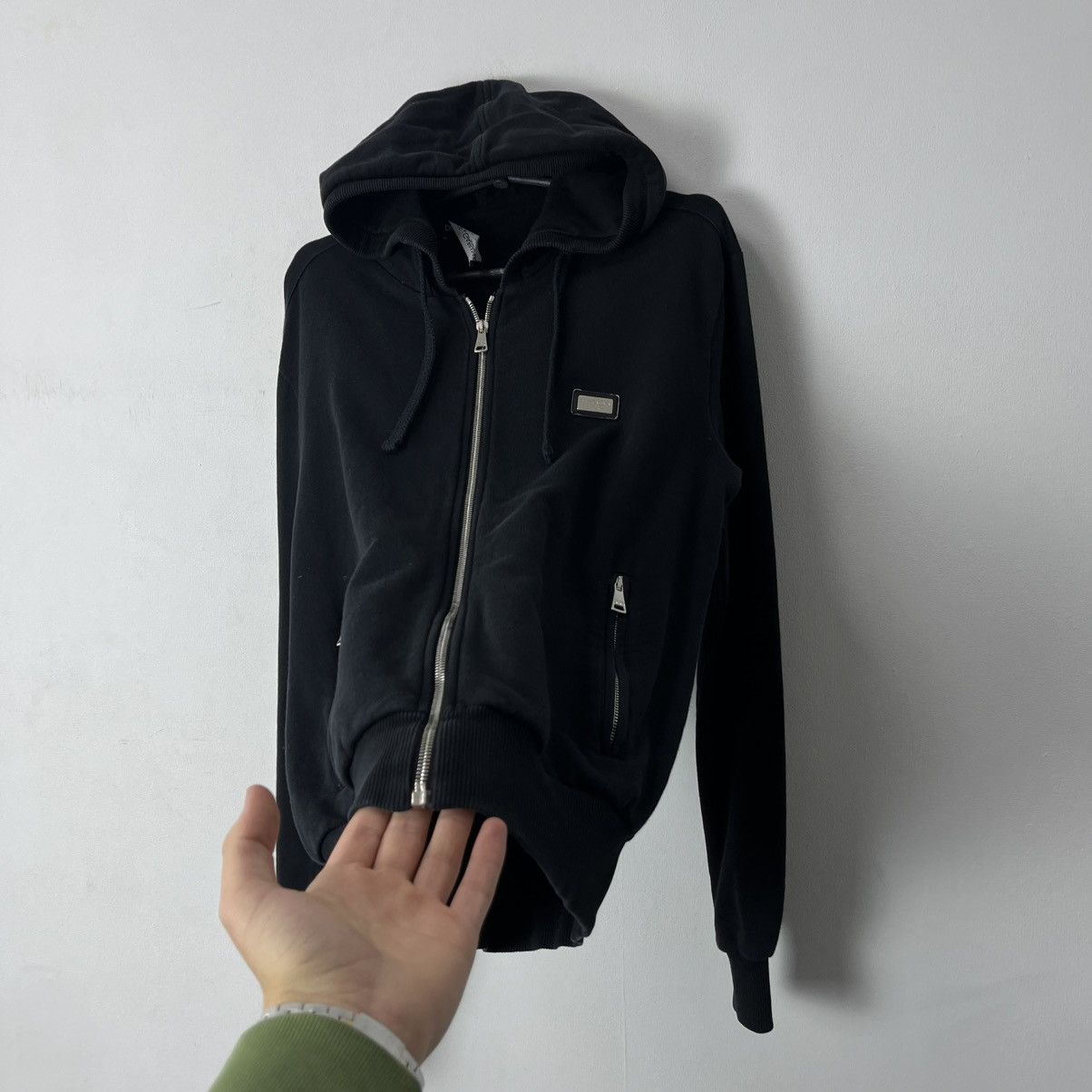Dolce Gabbana zip hoodie vintage Rare Size M Black