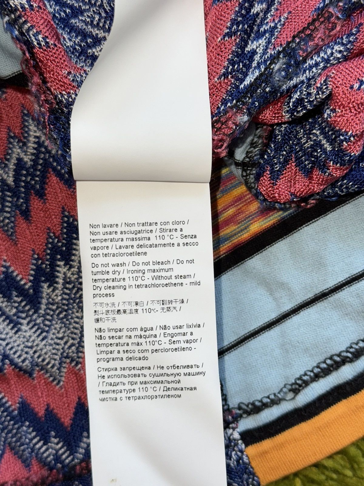 Designer × Missoni Missoni assymetric coloured maxi dress Size M / US 6-8 / IT 42-44 - 6 Thumbnail