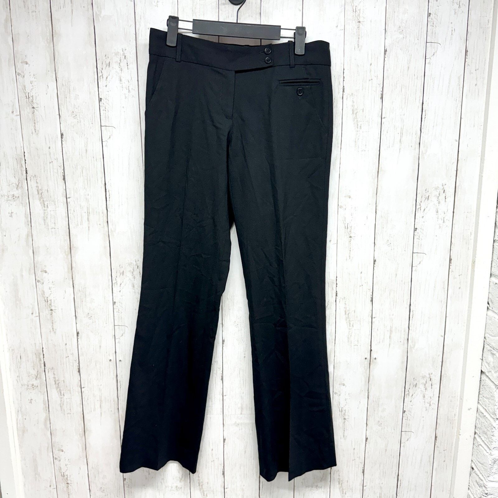 Bcbgmaxazria BCBG Maxazria Caroline 4 Wool Pinstripe Wide Leg Trouser Size 27" / US 4 / IT 40 - 1 Thumbnail