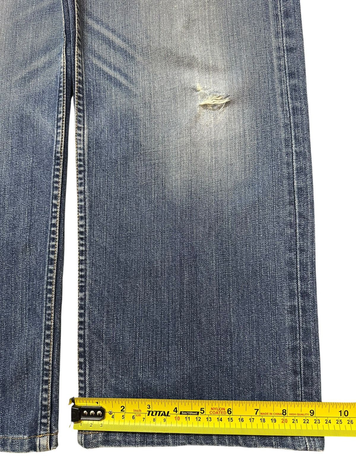 Levi's Vintage 90s Levis 534 Blue Faded Wash Distress Baggy Jeans Size US 33 - 17 Thumbnail