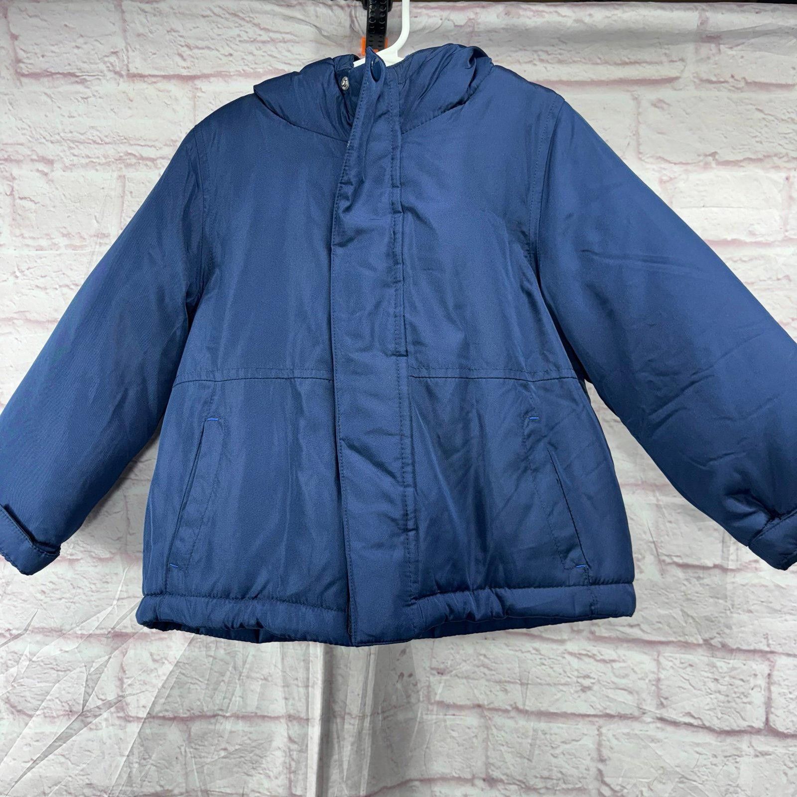Other Jumping Beans 3T Blue Hooded Puffer Jacket Size US XXS / EU 40 - 1 Thumbnail