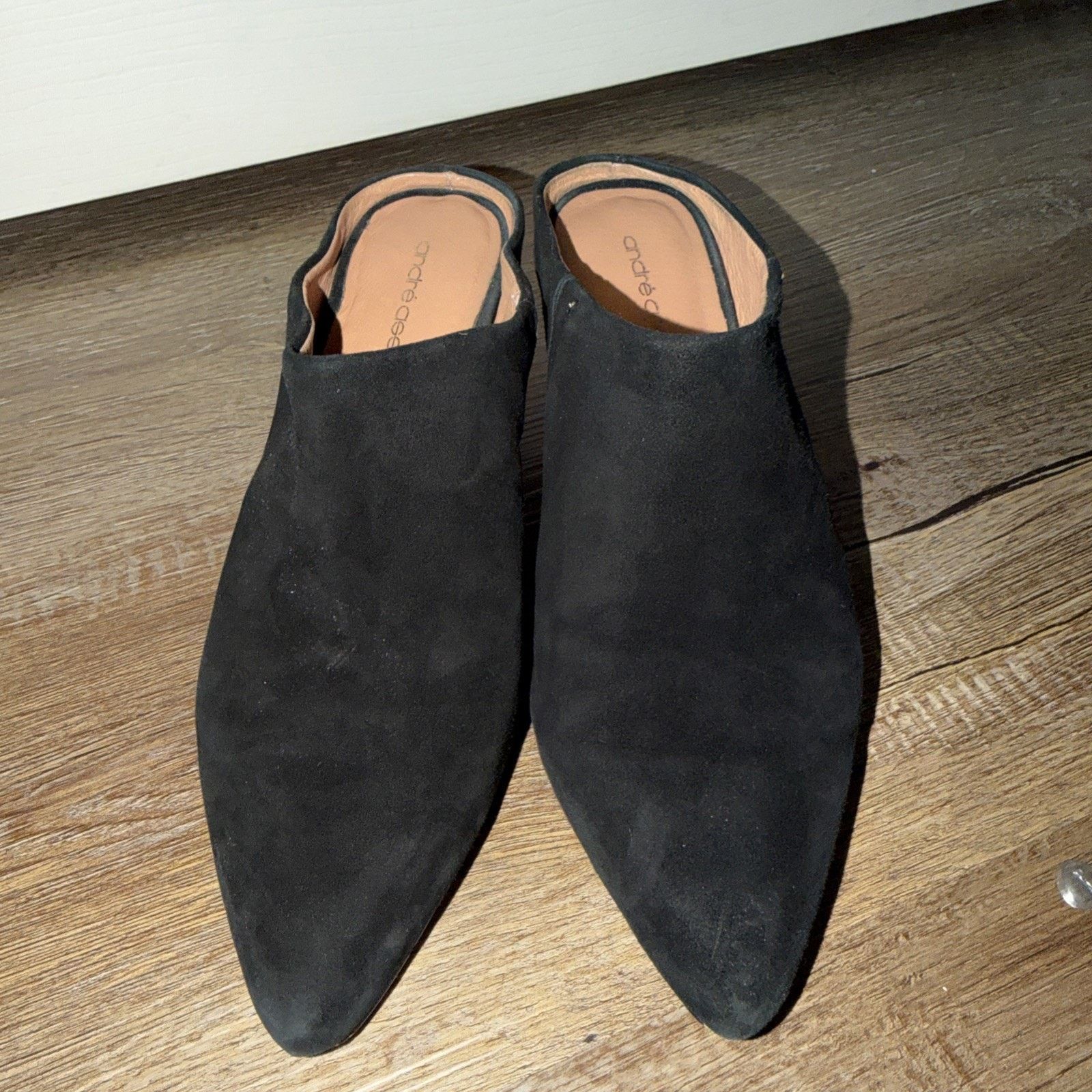 The Unbranded Brand Andre Assous Women's Black Slip On Heel Shoes Size 8 Size US 8 / IT 38 - 1 Thumbnail