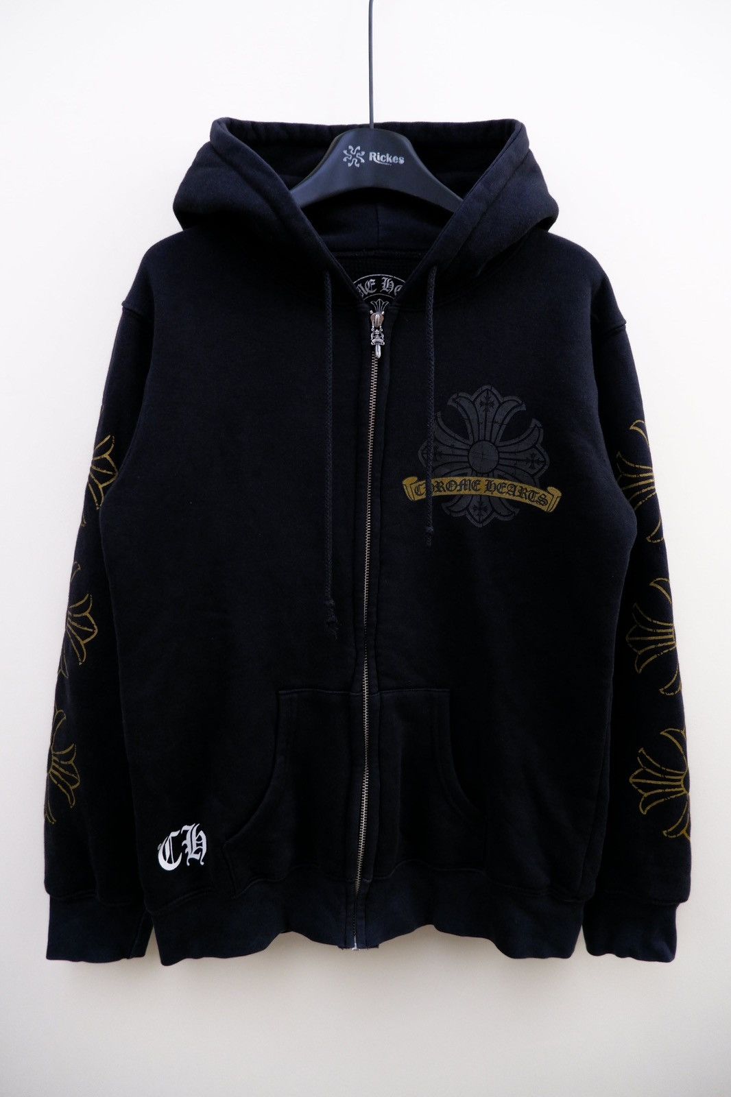 Chrome Hearts Vintage Chrome Hearts Gold Horseshoe Hoodie Zip Size US S / EU 44-46 / 1 - 10 Thumbnail