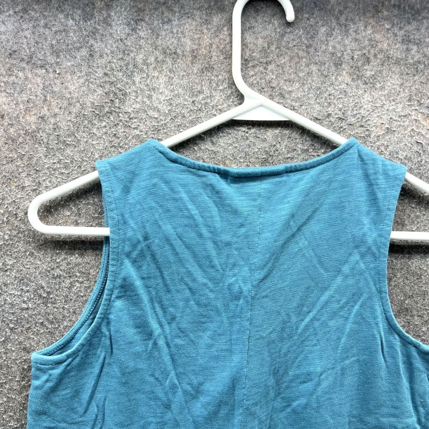 J. Jill J. Jill Dress Womens Petite Small Blue Sleeveless Jersey Swing Trapeze Pockets Size S / US 4 / IT 40 - 3 Thumbnail