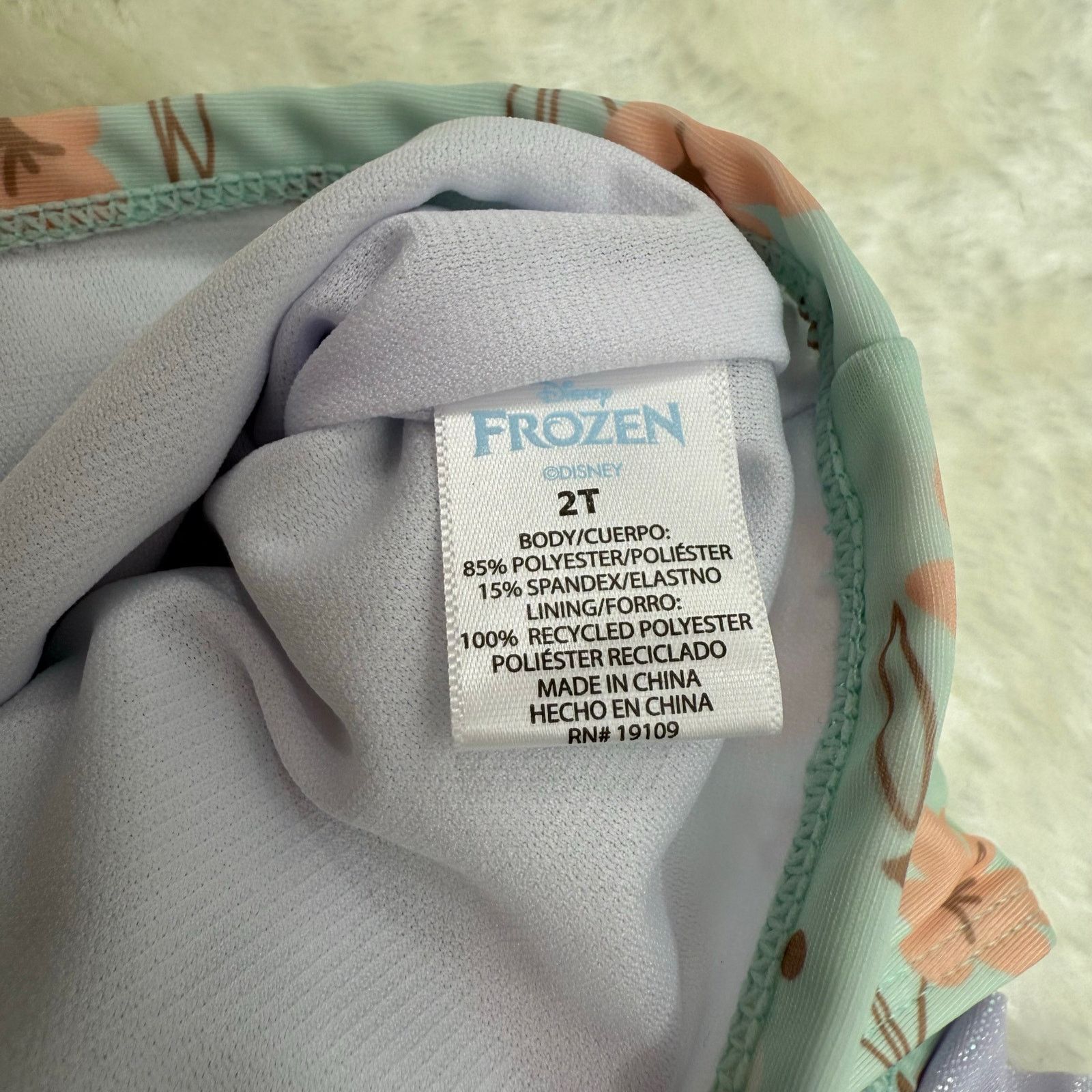 Other NWOT Disney Frozen Elsa Toddler 2-Piece Ruffled Swimwear 2T Size ONE SIZE - 6 Thumbnail