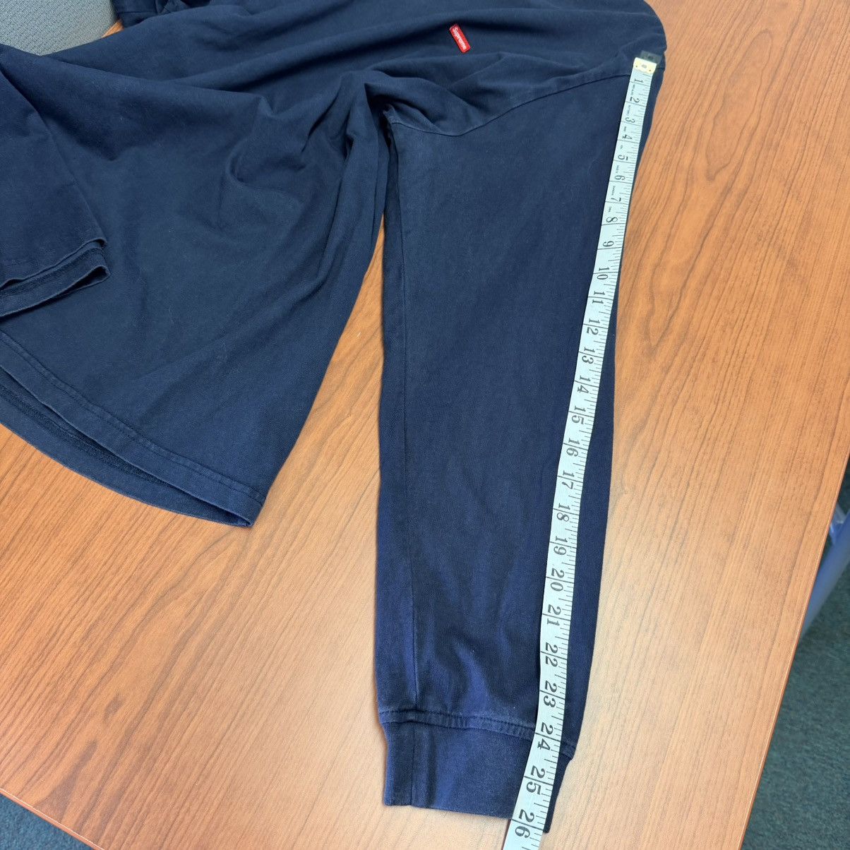 Supreme Supreme Small Box Logo Long Sleeve Tee Navy Blue XL Size US XL / EU 56 / 4 - 13 Thumbnail