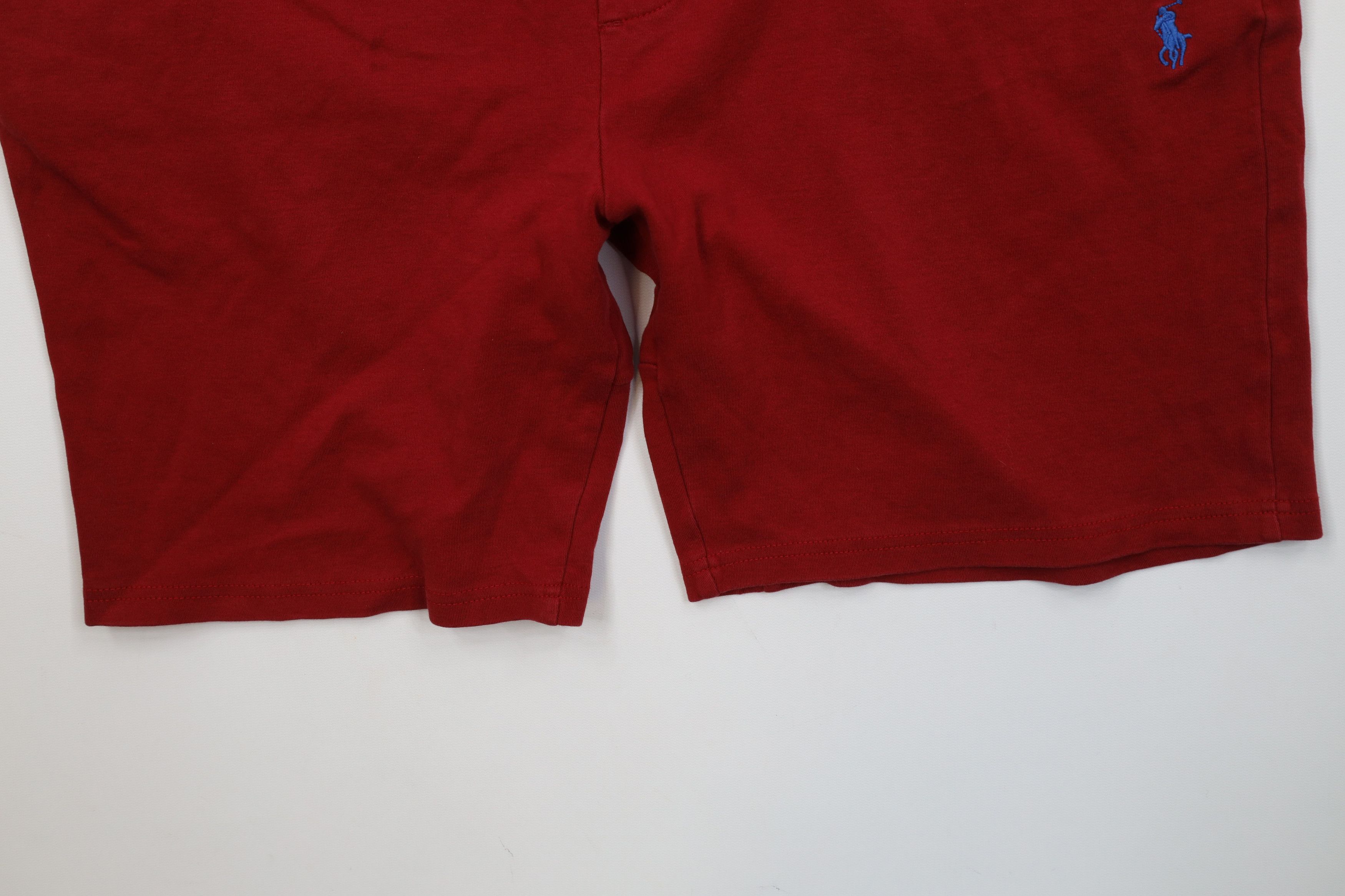 Polo Ralph Lauren Vintage Y2K Ralph Lauren Above Knee Knit Shorts Red Size US 38 / EU 54 - 4 Thumbnail