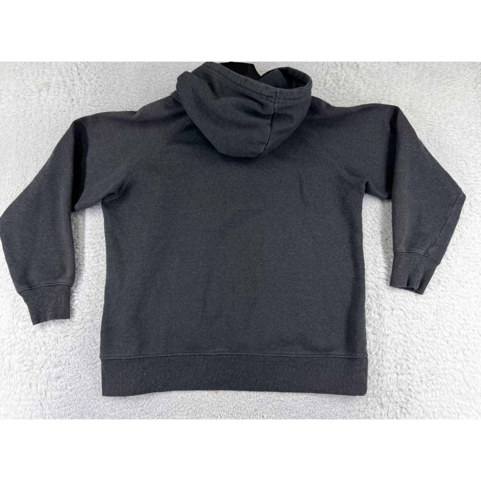 The North Face The North Face Hoodie Pullover Womens Large Gray Red Sewn Logo Pocket Sweater Size L / US 10 / IT 46 - 2 Thumbnail