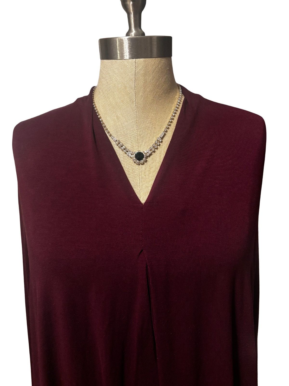 Chicos Women’s burgundy Tunic Size 3XL / US 20-22 - 2 Thumbnail