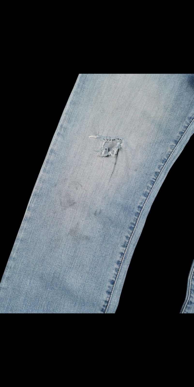 Armani Aj armani light wash denim jeans distressed Size US 34 / EU 50 - 6 Thumbnail