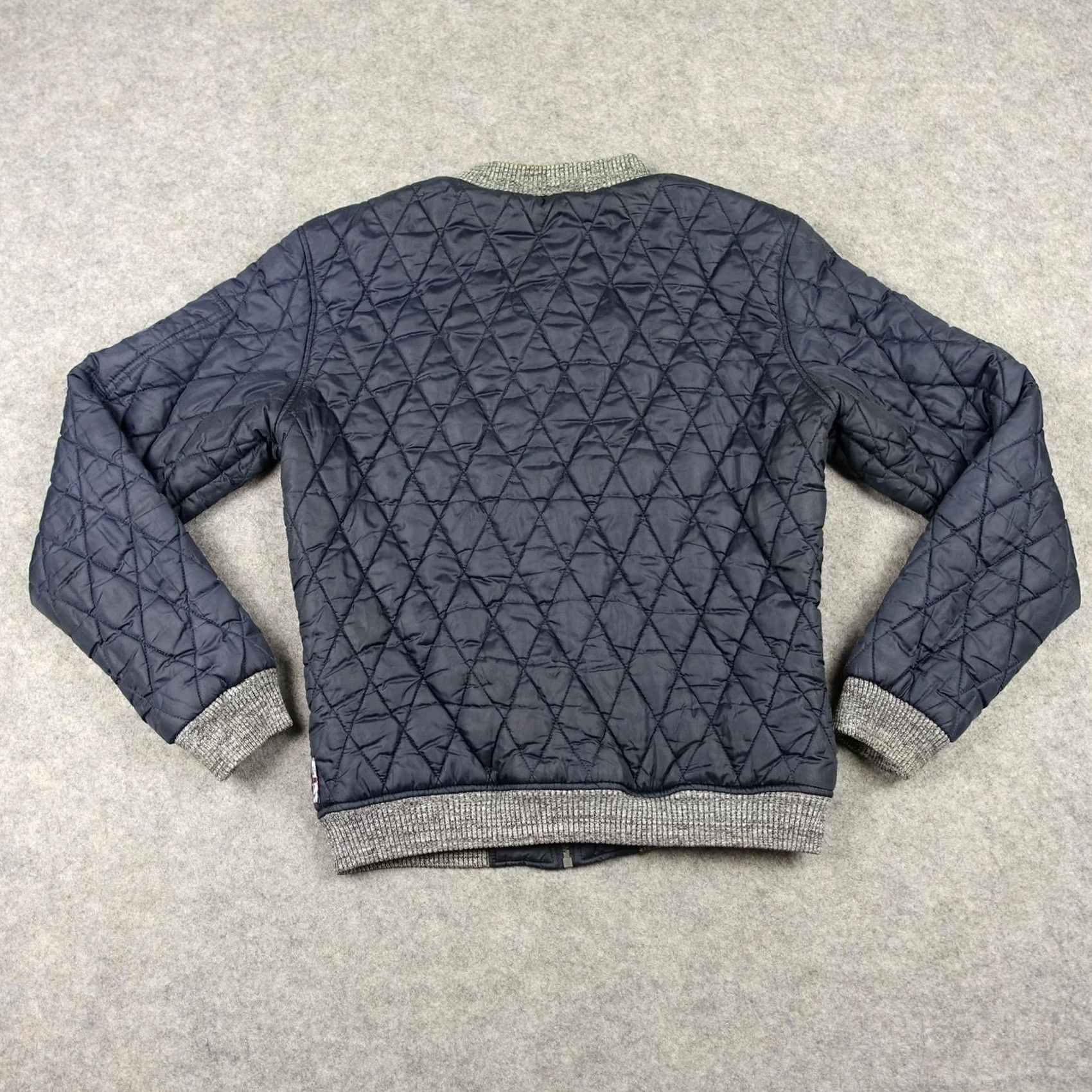 Vintage Lee Cooper Jacket Mens Medium Blue Quilted Bomber Full Zip Padded Lined Casual Zip Pockets Insulated Size US M / EU 48-50 / 2 - 6 Thumbnail