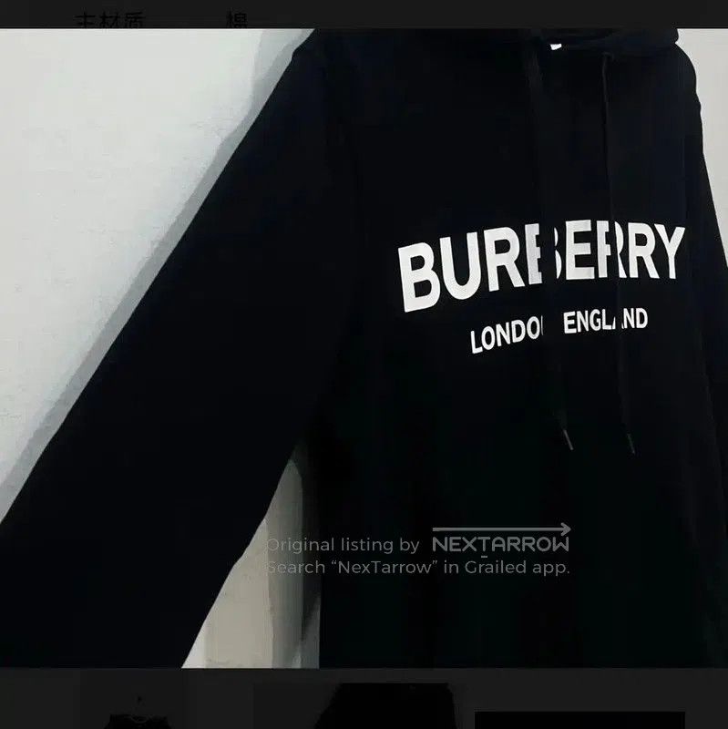Burberry Burberry Black Cotton Women's Hoodie. Size M / US 6-8 / IT 42-44 - 2 Thumbnail