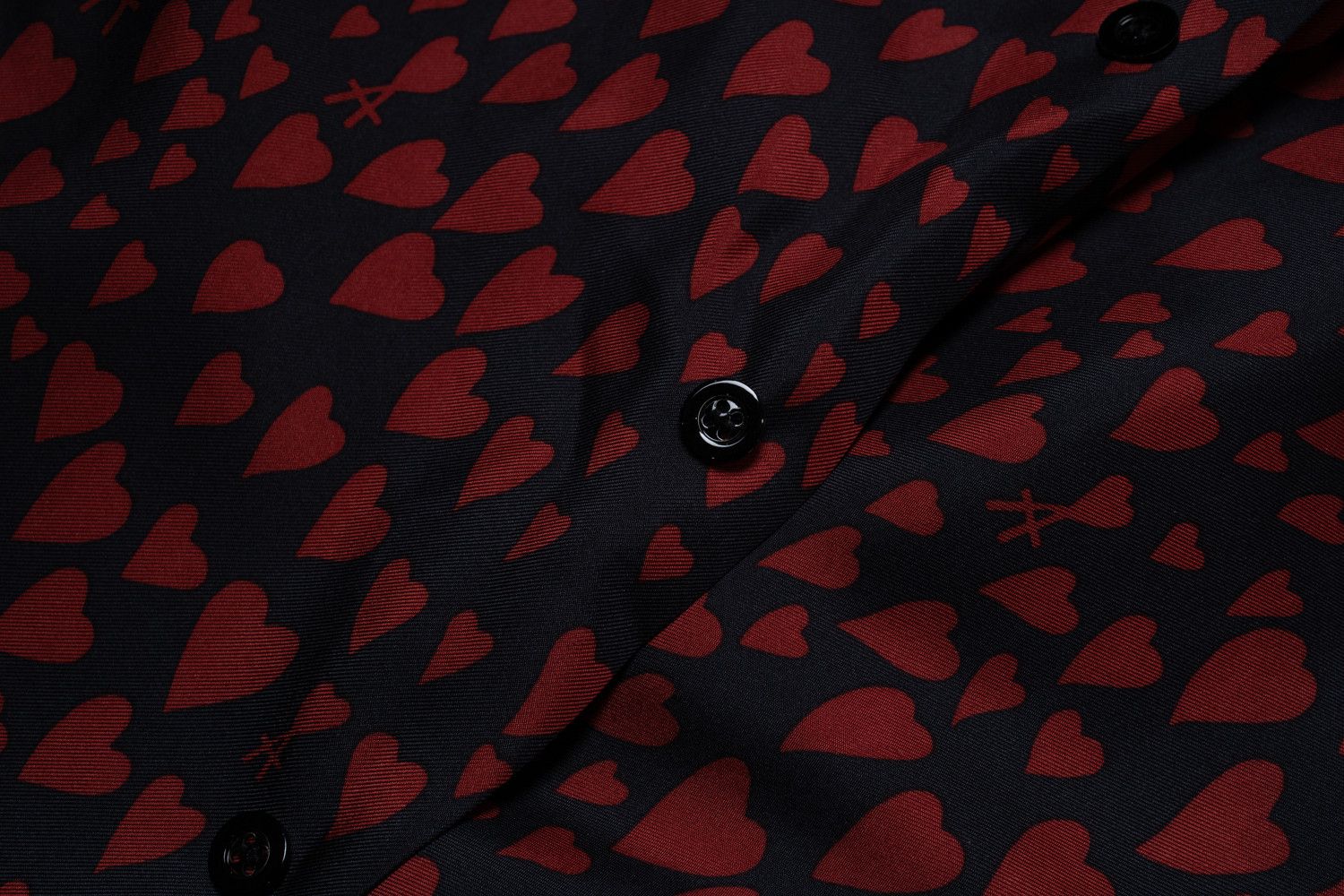 AMI Ami, Red heart print shirt Size US L / EU 52-54 / 3 - 6 Thumbnail